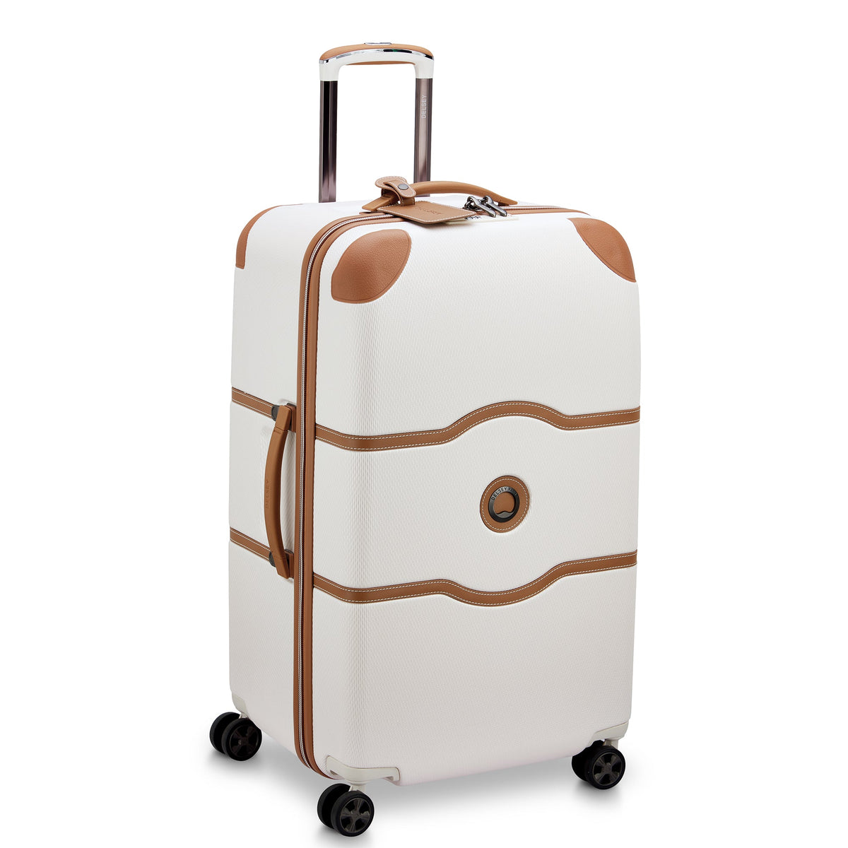 Delsey Chatelet Air 2.0 Medium Trunk - Spinner in Angora — angle view 2 # color_Angora