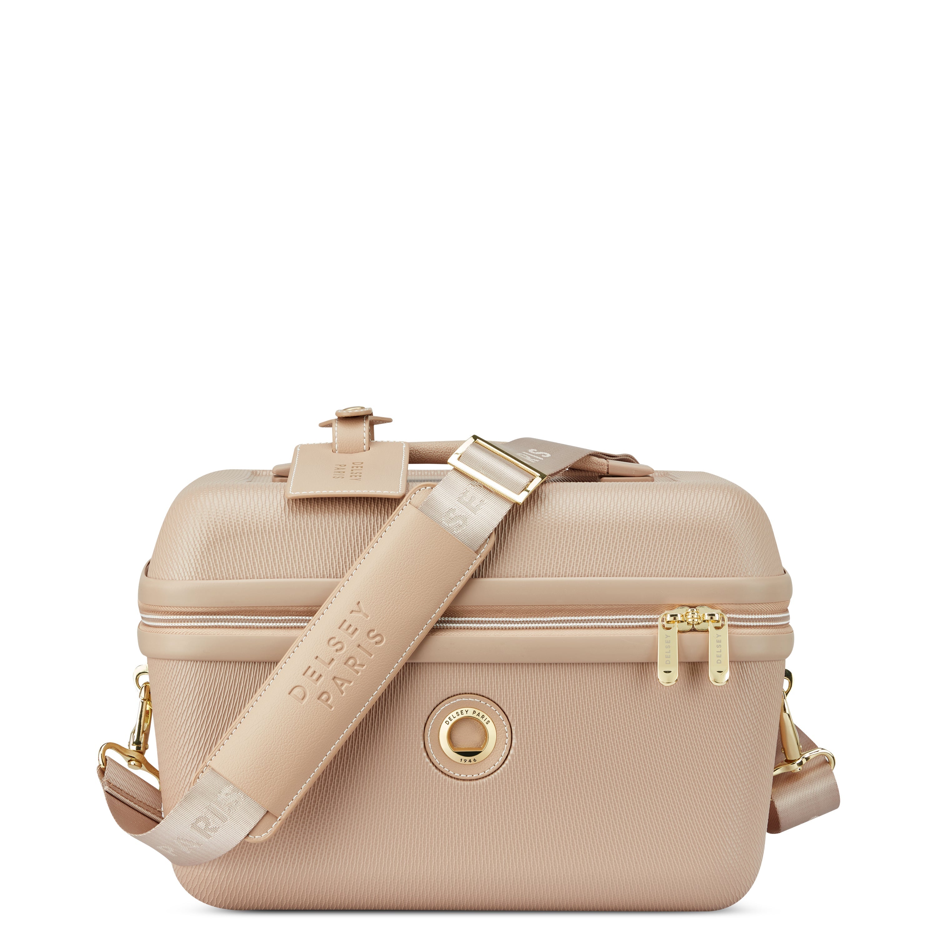 Delsey Chatelet Air 2.0 Beauty Case in Limited Edition Beige Rose — angle view 2