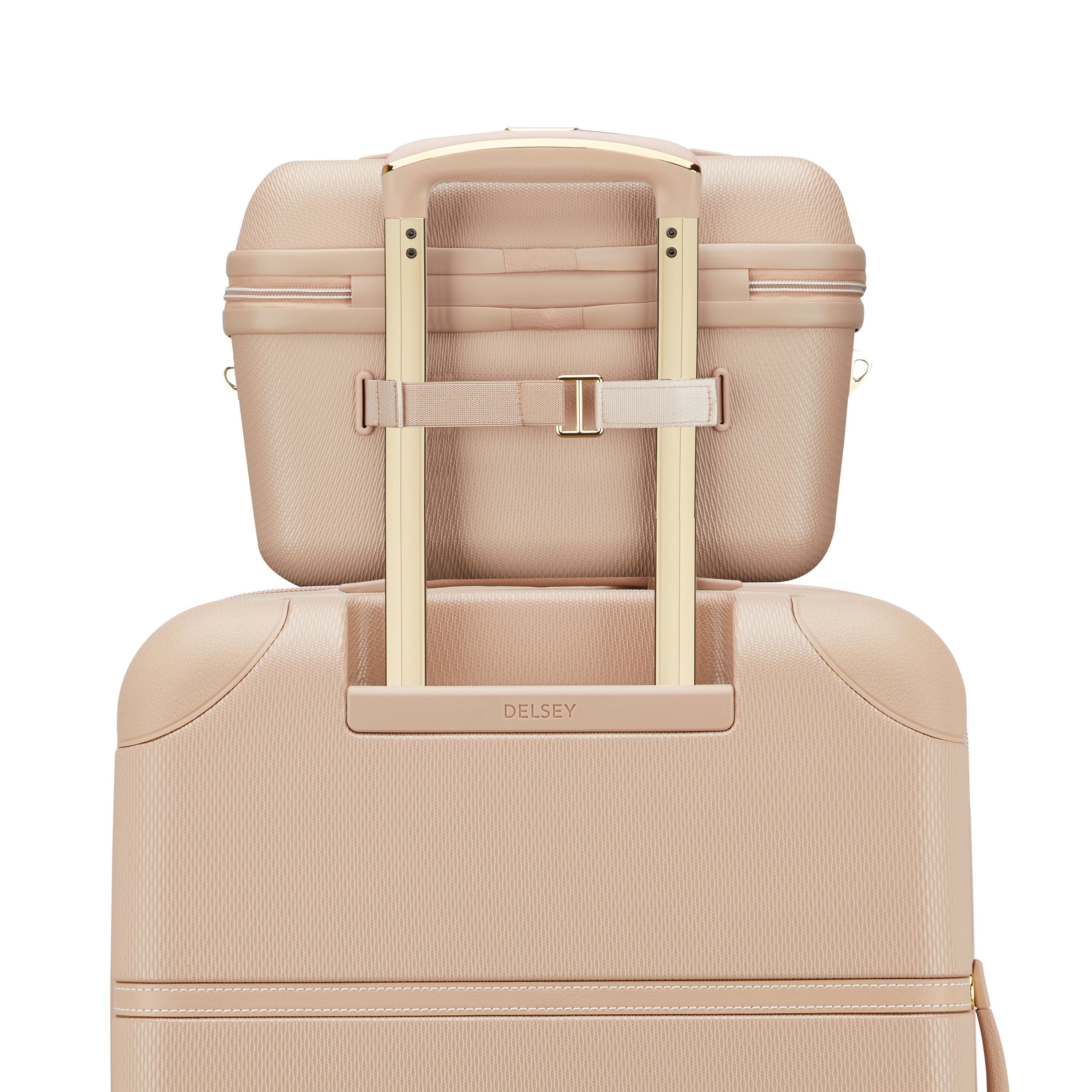 Delsey Chatelet Air 2.0 Beauty Case in Limited Edition Beige Rose — back view