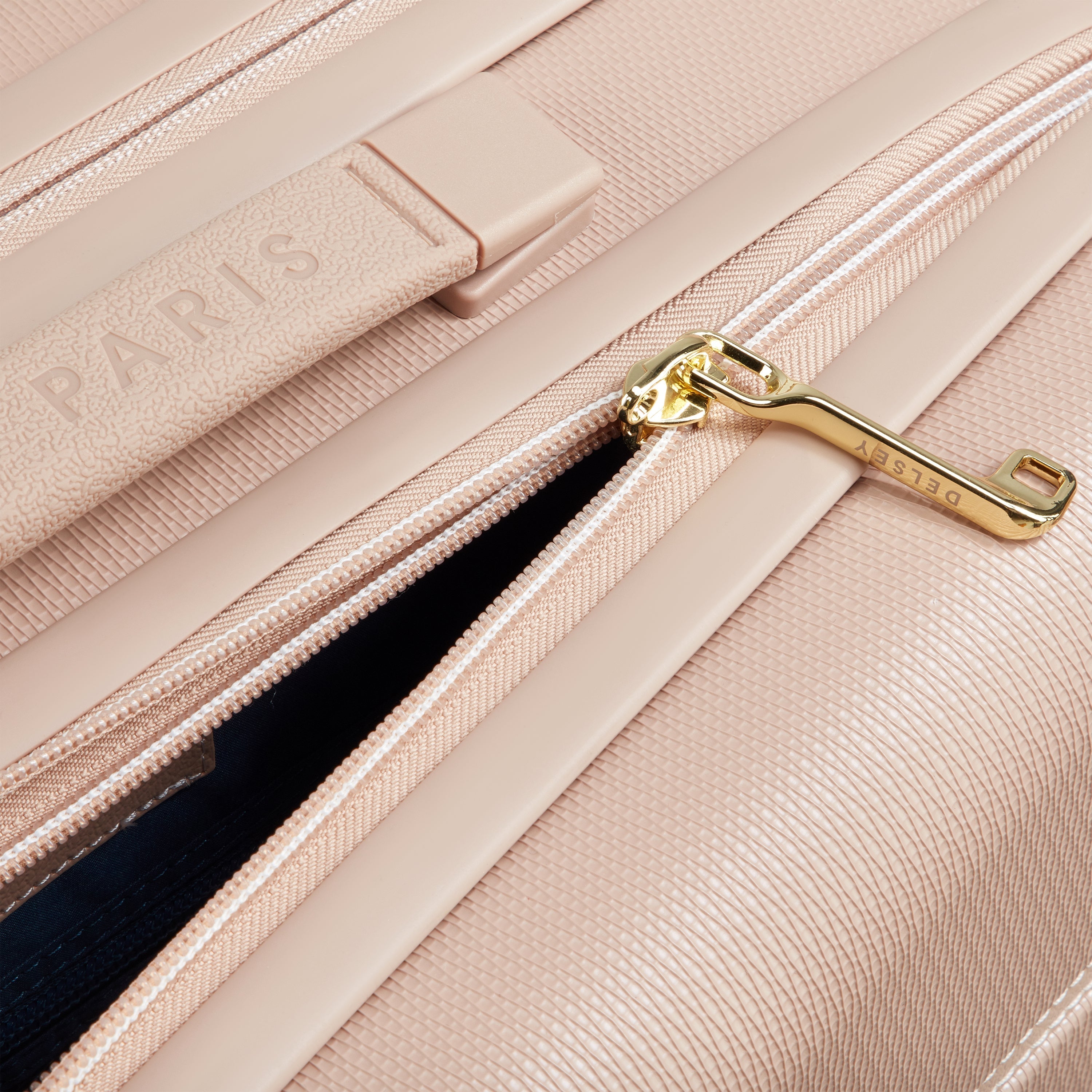 Delsey Chatelet Air 2.0 Expandable Carry-On Overnighter Bag in Limited Edition Beige Rose — detail view 2