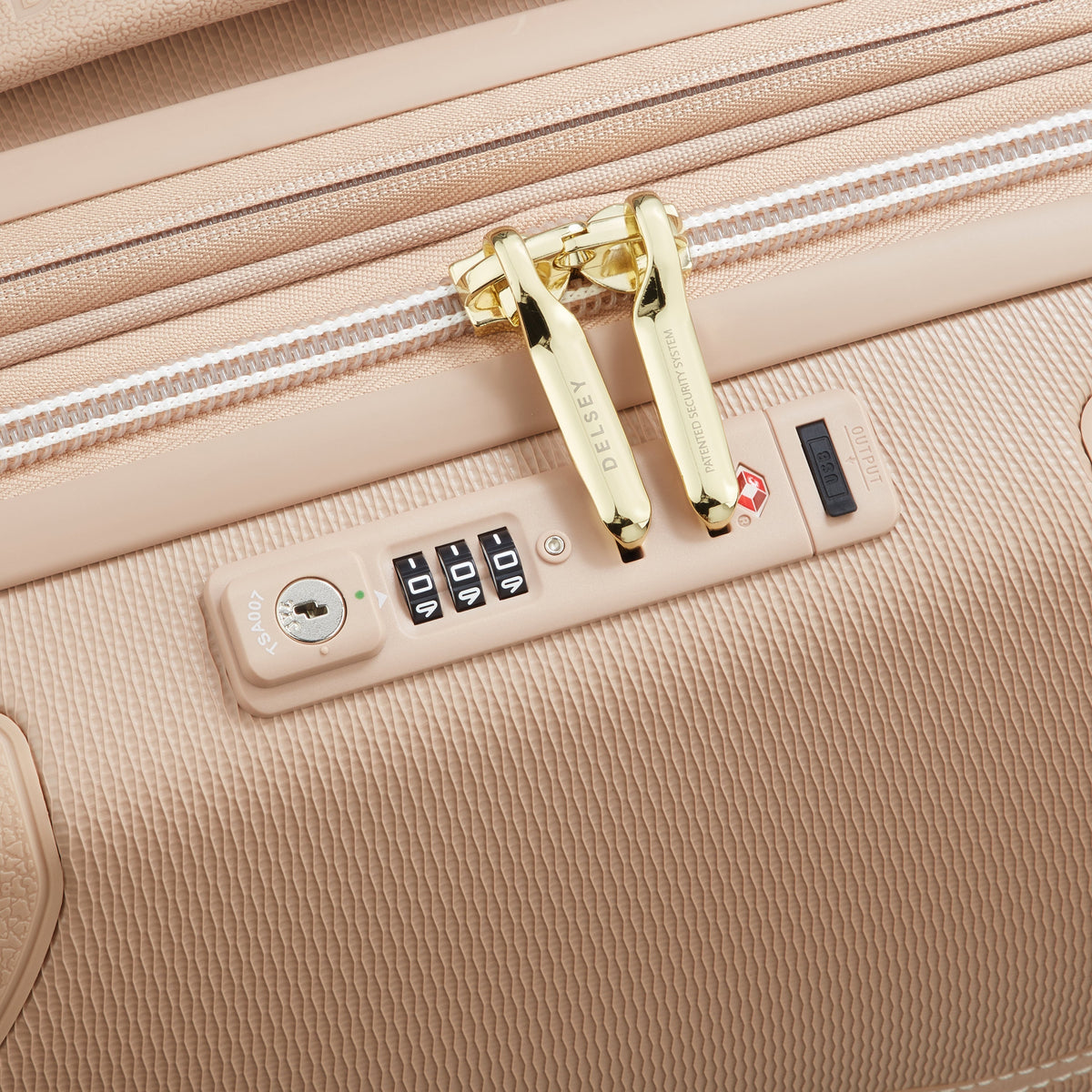 Delsey Chatelet Air 2.0 23-Inch Carry-On Spinner in Limited Edition Beige Rose — detail view 2