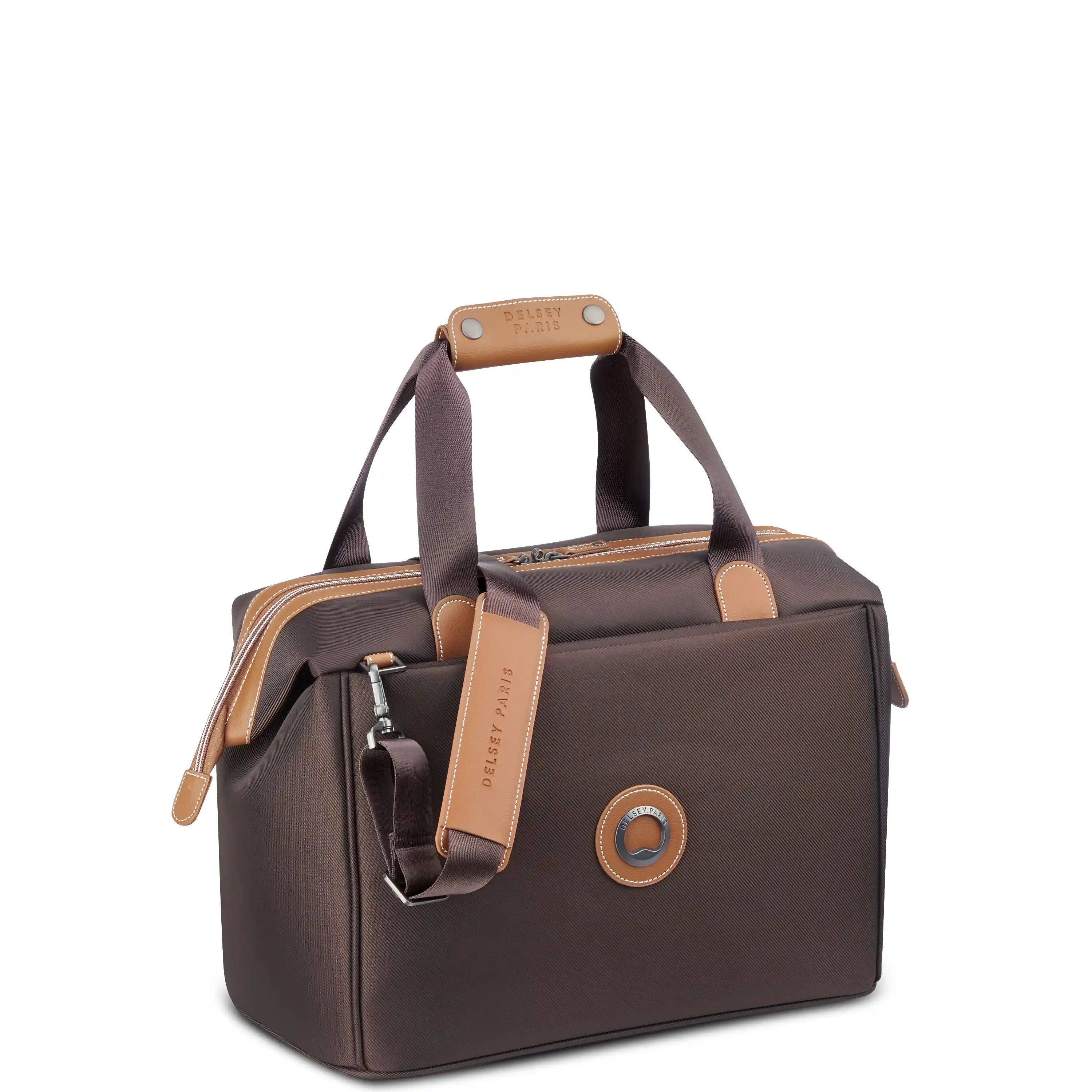 Delsey Chatelet Air 2.0 Weekender Travel Bag in Brown — front view # color_Brown