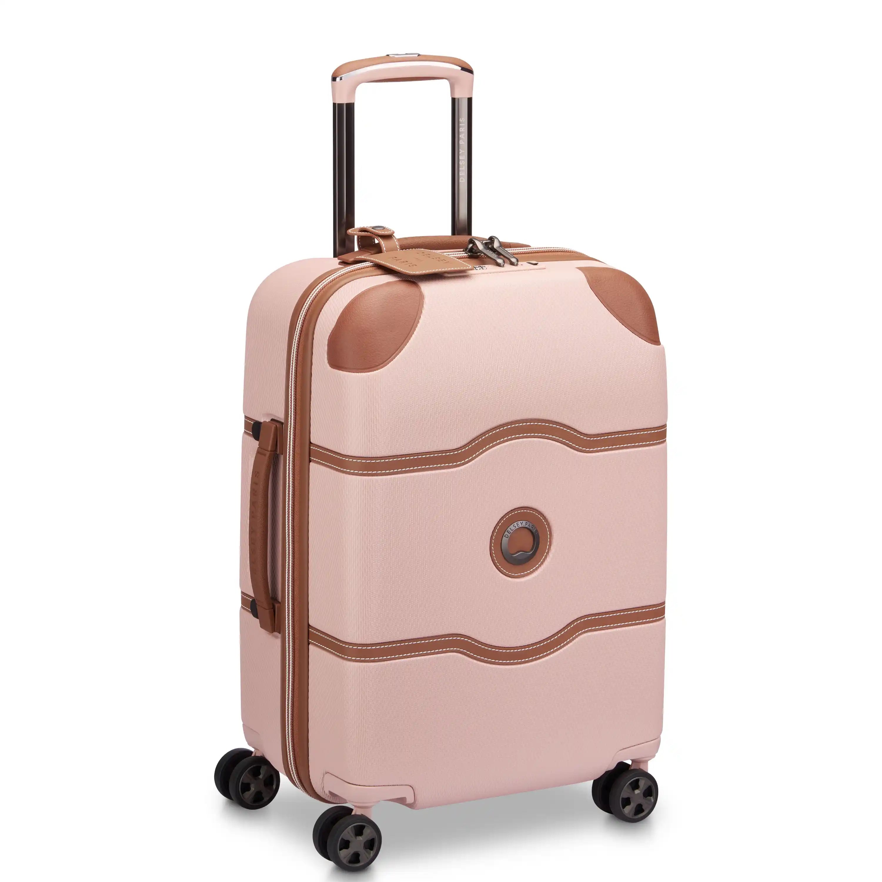 Delsey  Chatelet Air 2.0 Carry-On Plus Spinner in Blush Pink — front view # color_Blush Pink