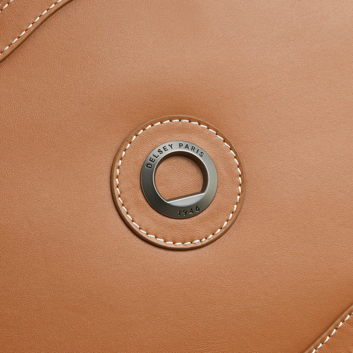 Delsey Chatelet Air 2.0 Leather Weekender Bag in Cognac — detail view 2