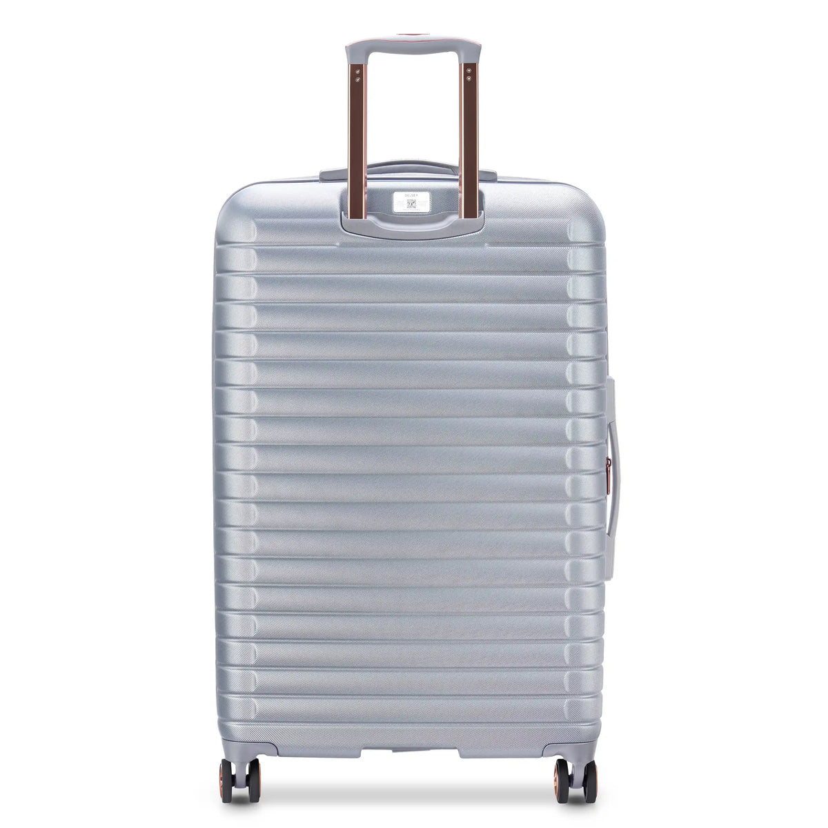 Delsey Cruise 3.0 Large Expandable Spinner in Platinum — back view # color_Platinum