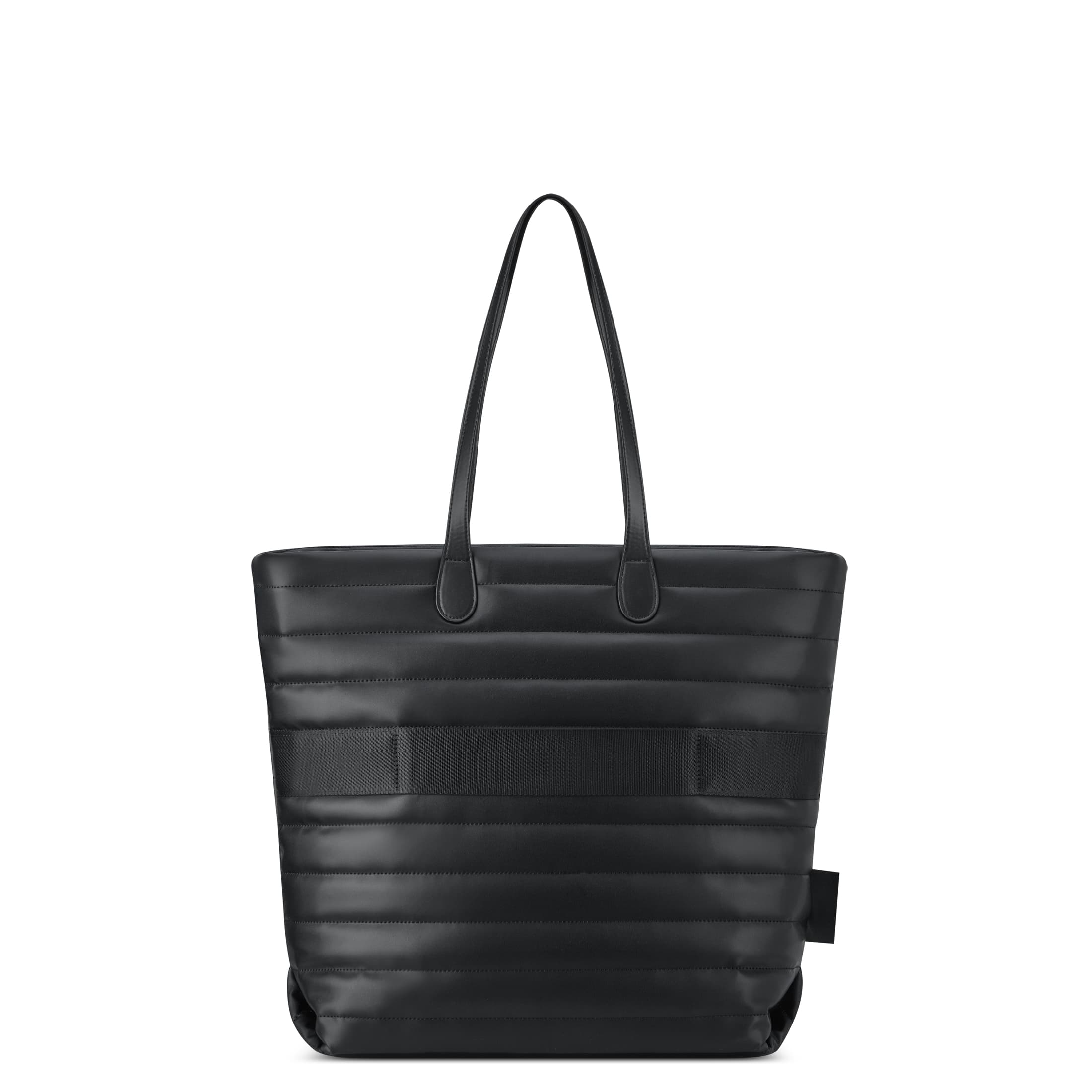 Delsey Cruise 3.0 Softside Tote Travel Bag with Laptop Pocket in Black — back view # color_Black