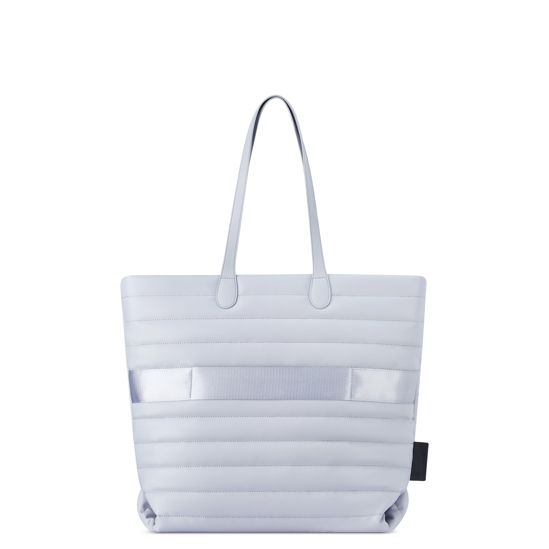 Delsey Cruise 3.0 Softside Tote Travel Bag with Laptop Pocket in Platinum — back view # color_Platinum