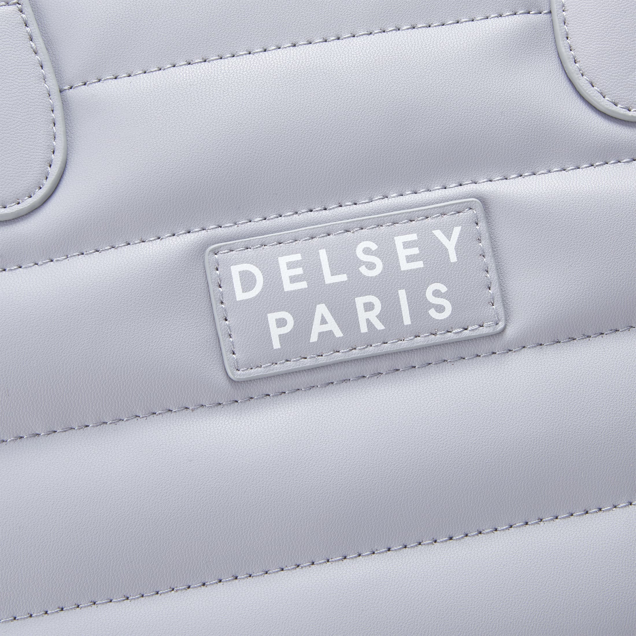Delsey Cruise 3.0 Softside Tote Travel Bag with Laptop Pocket in Platinum — detail view 2 # color_Platinum
