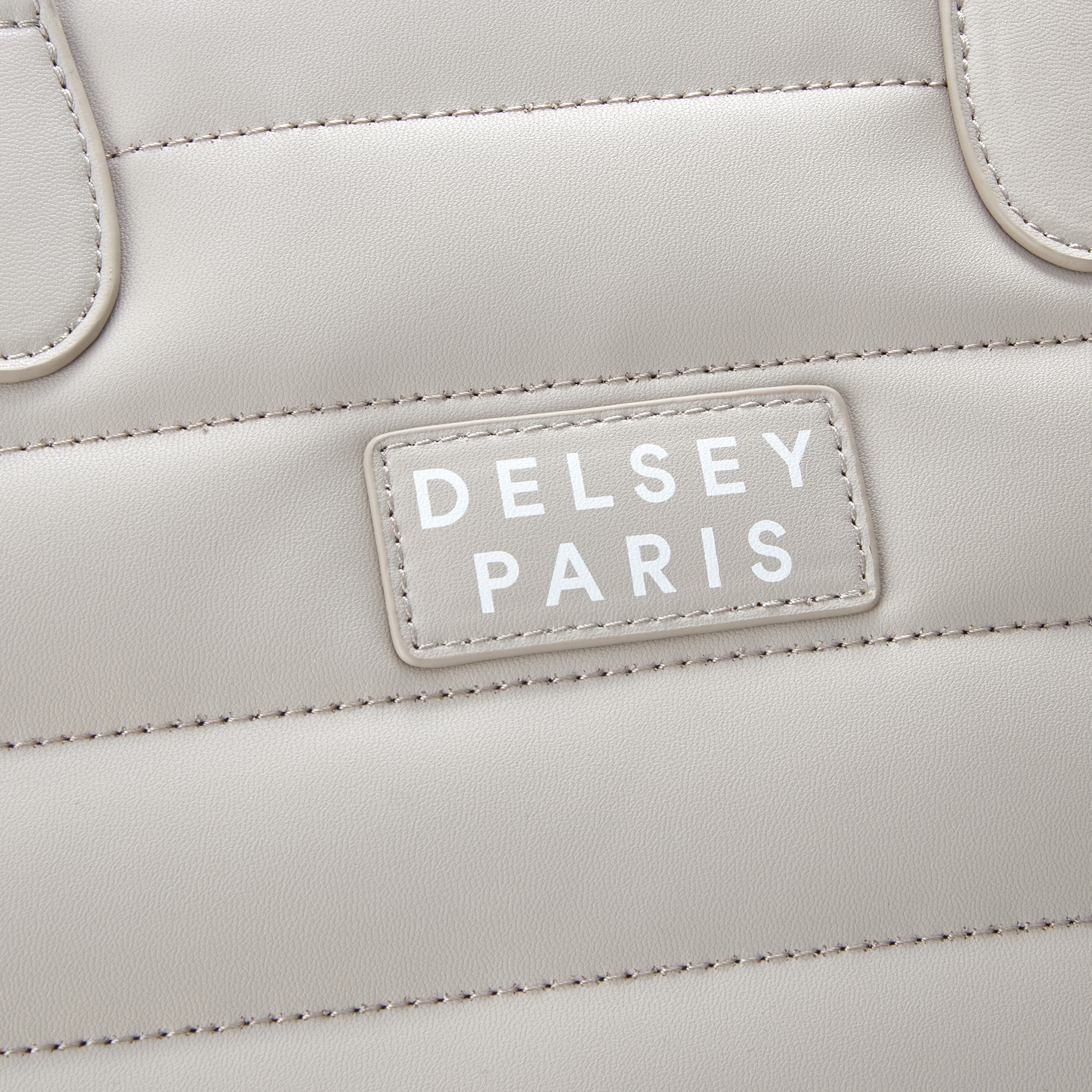 Delsey Cruise 3.0 Softside Tote Travel Bag with Laptop Pocket in Ivory — detail view 2 # color_Ivory
