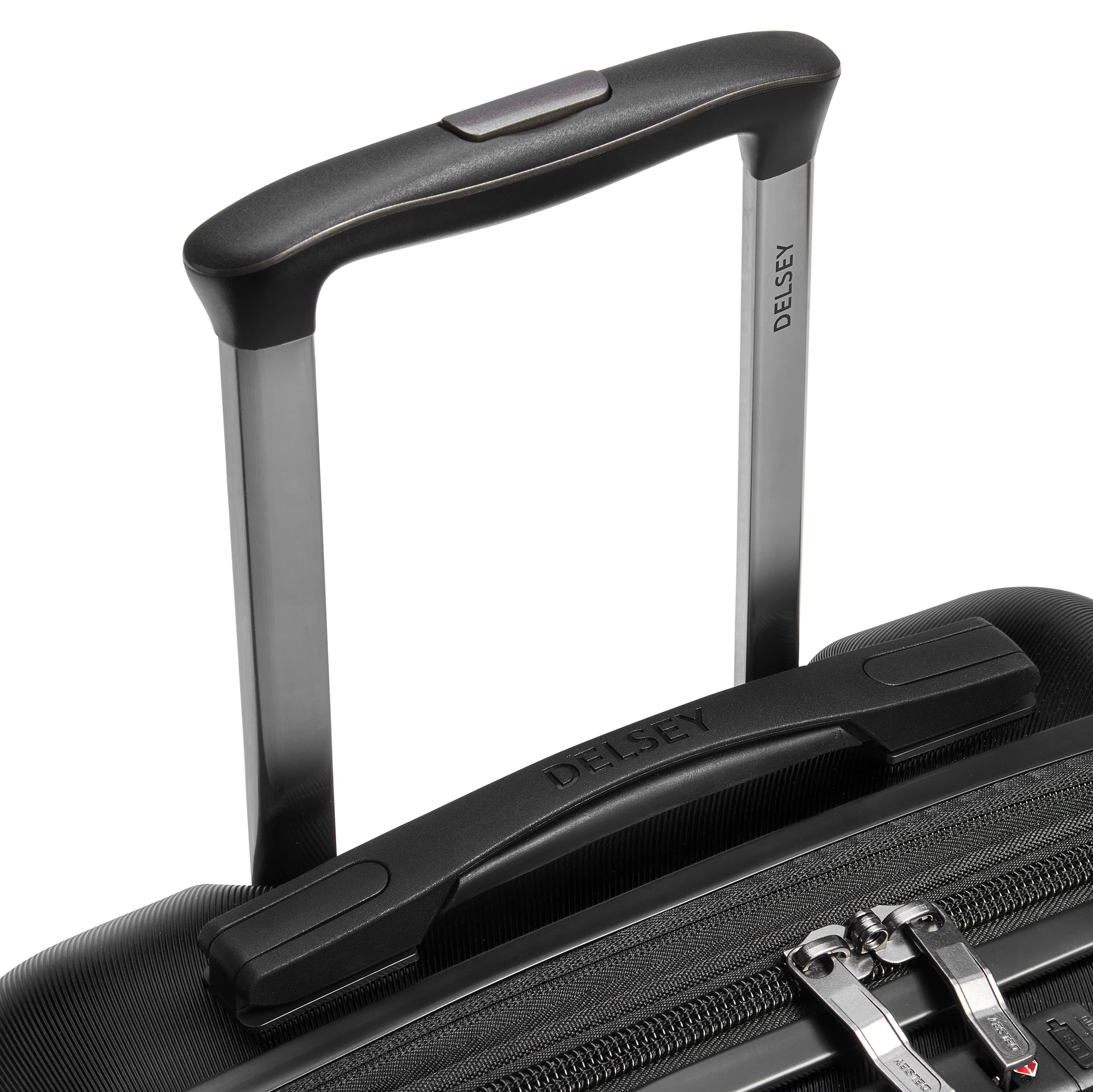 Delsey Cruise 3.0 Carry-On Plus Expandable Spinner in Black — detail view 3 # color_Black