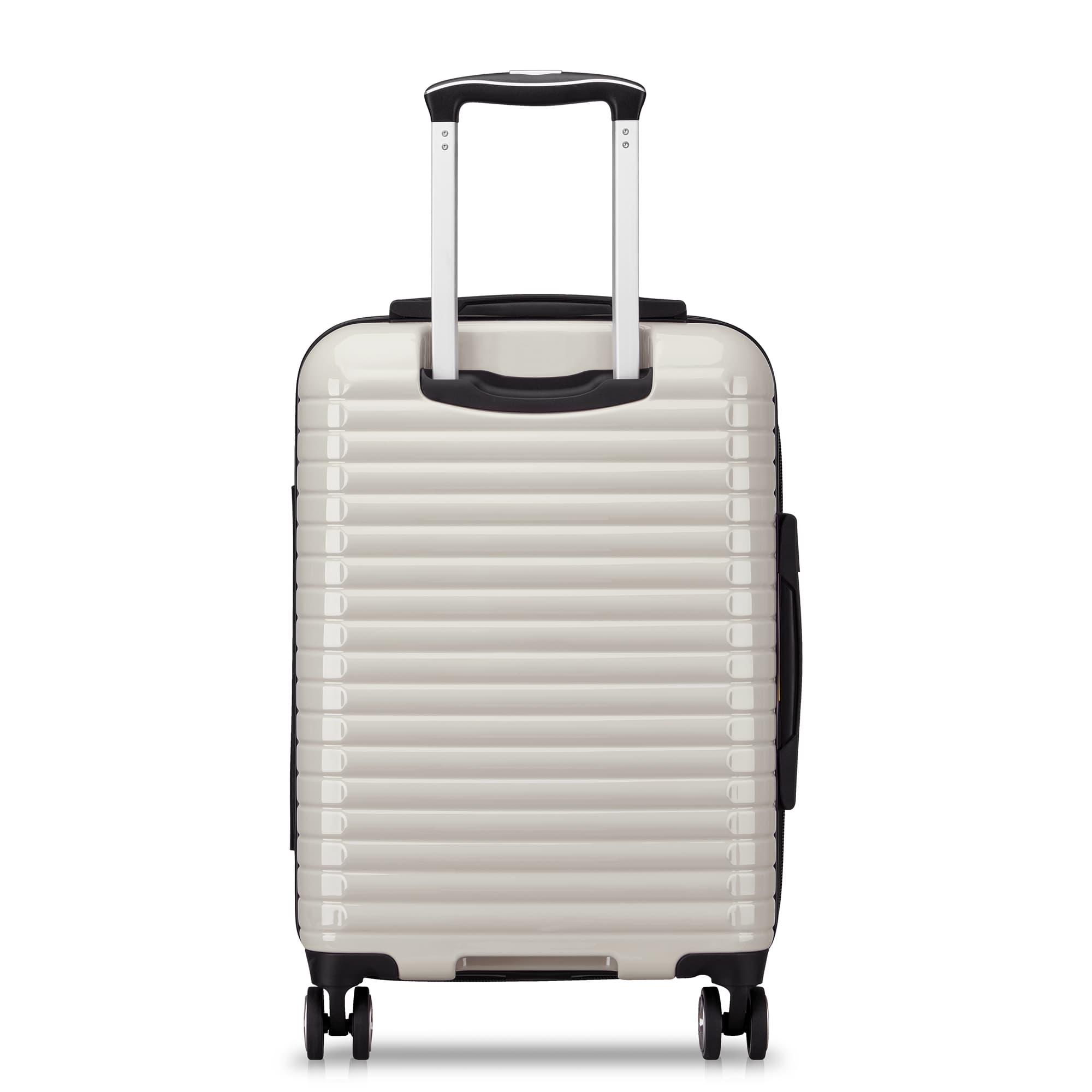 Delsey Cruise 3.0 Carry-On Plus Expandable Spinner in Ivory — back view # color_Ivory