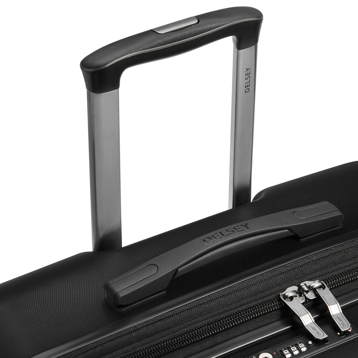 Delsey Cruise 3.0 Large Expandable Spinner in Black — detail view 3 # color_Black
