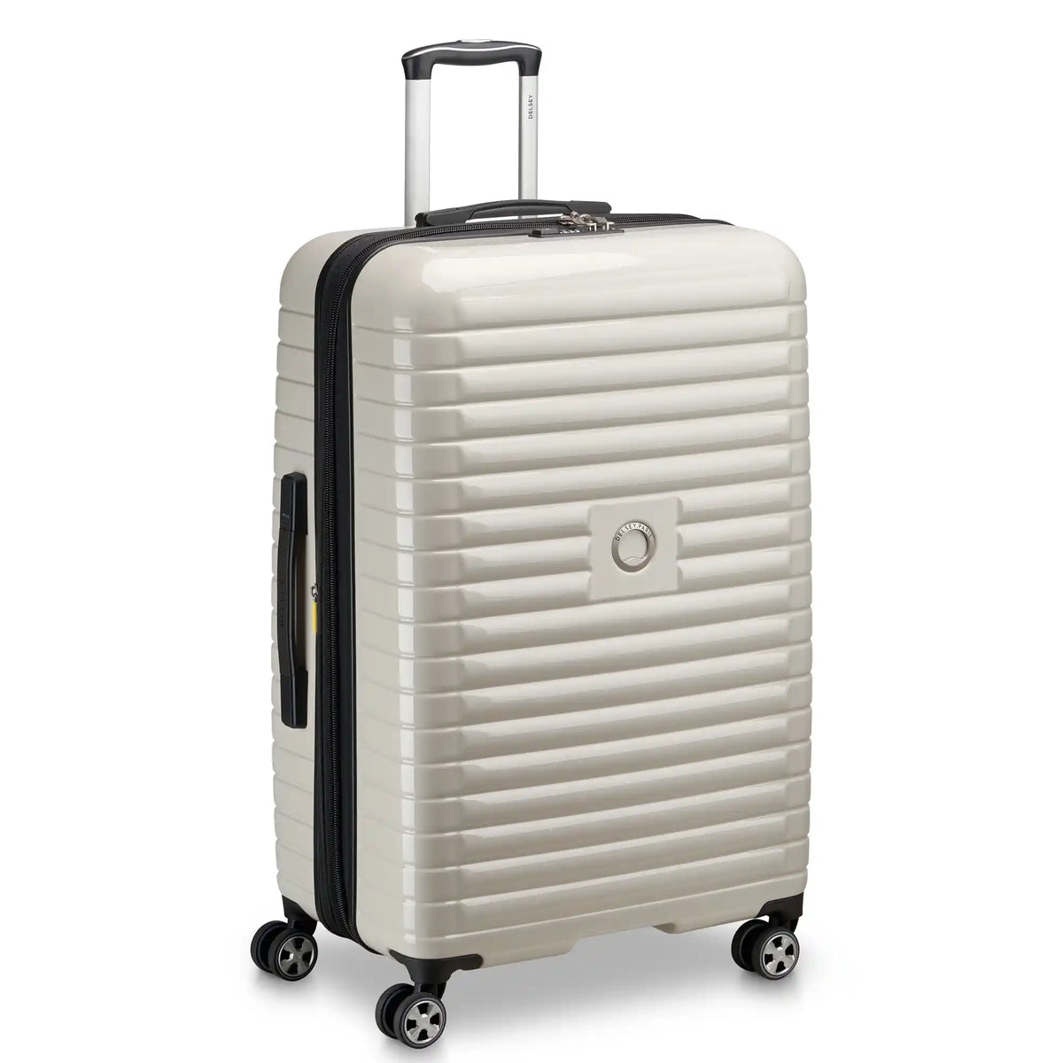 Delsey Cruise 3.0 Large Expandable Spinner in Ivory — angle view 2 # color_Ivory