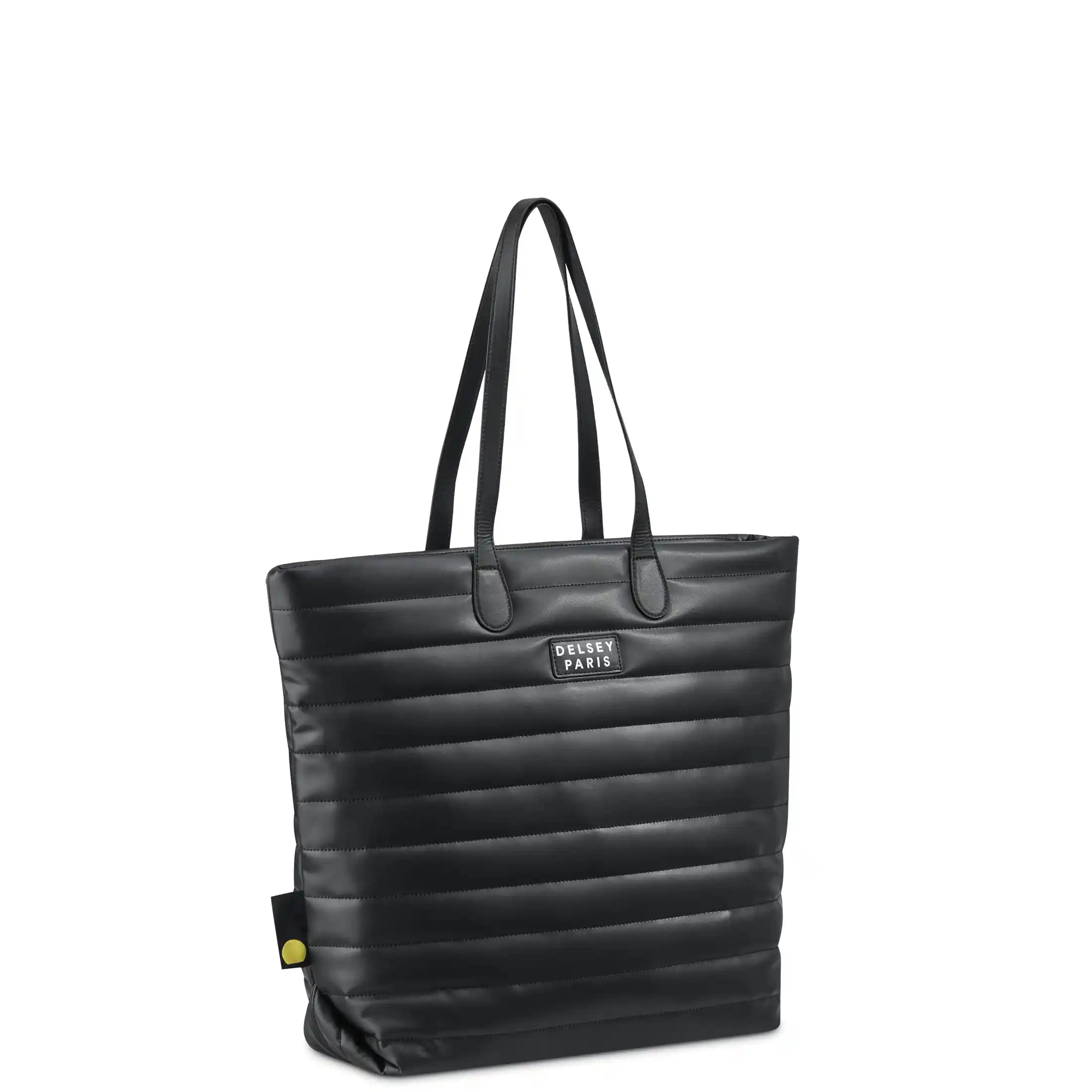 Delsey Cruise 3.0 Softside Tote Travel Bag with Laptop Pocket in Black — angle view 2 # color_Black