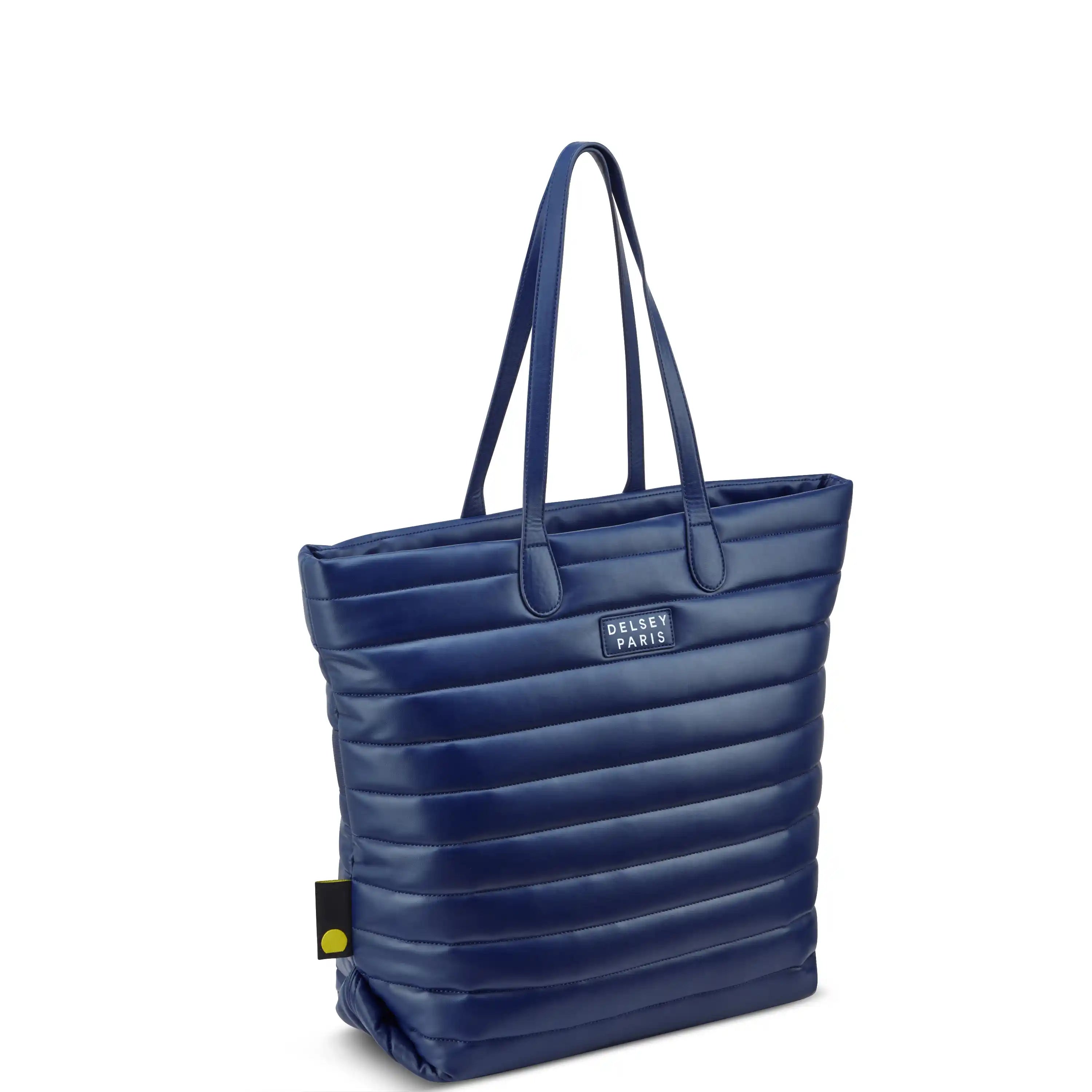 Delsey Cruise 3.0 Softside Tote Travel Bag with Laptop Pocket in Deep Sea Navy — angle view 2 # color_Deep Sea Navy