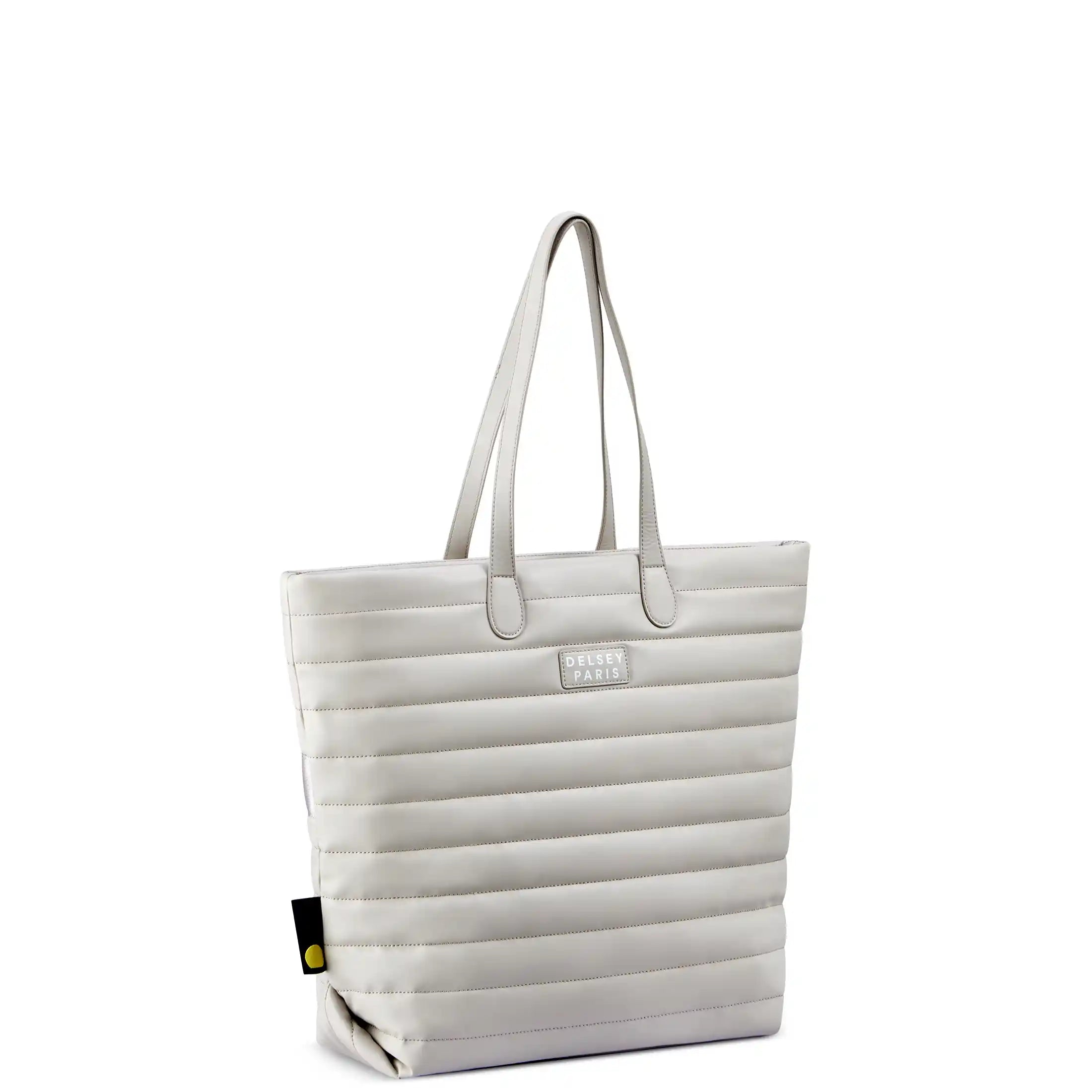 Delsey Cruise 3.0 Softside Tote Travel Bag with Laptop Pocket in Ivory — angle view 2 # color_Ivory