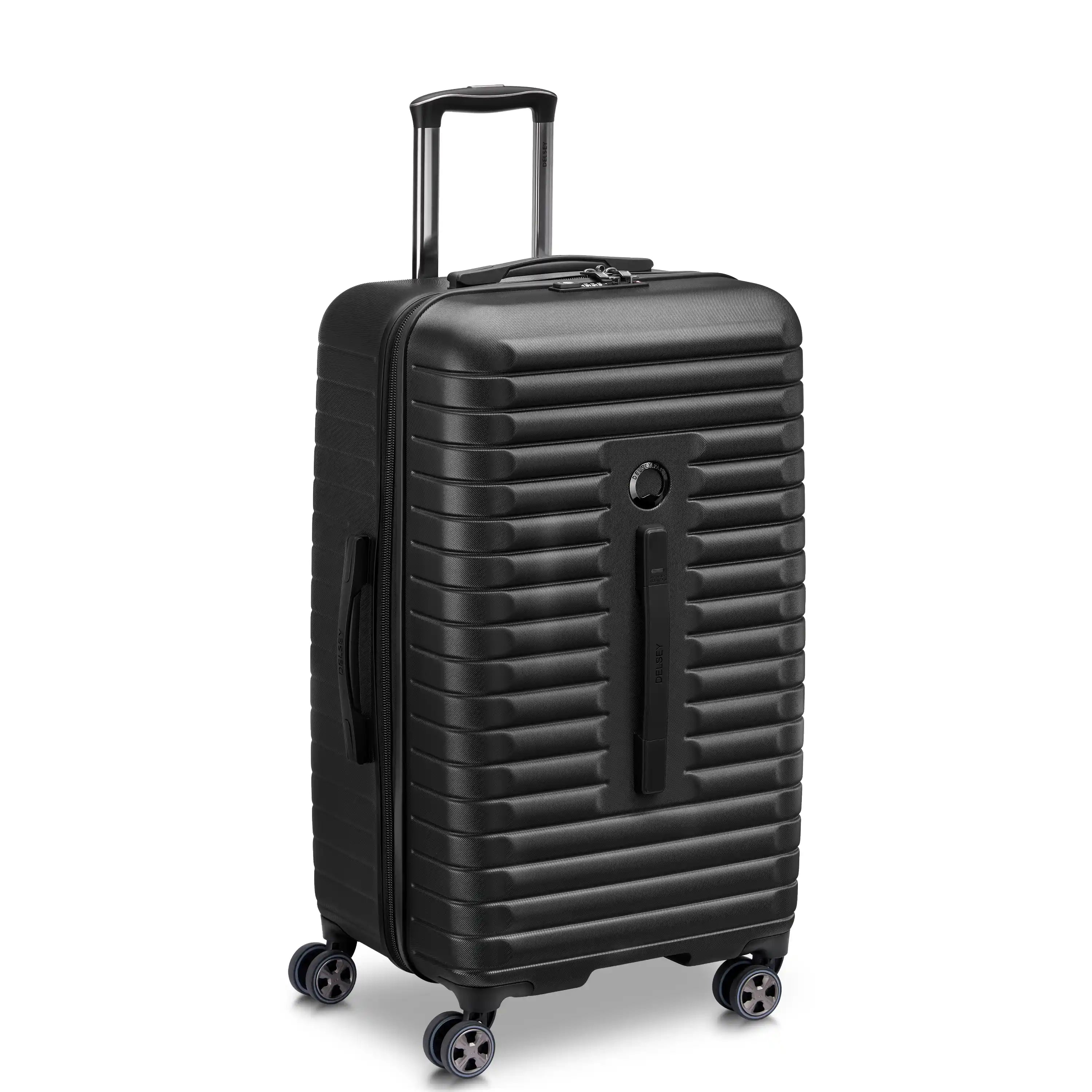 Delsey Cruise 3.0 Medium Trunk Spinner in Black — front view # color_Black