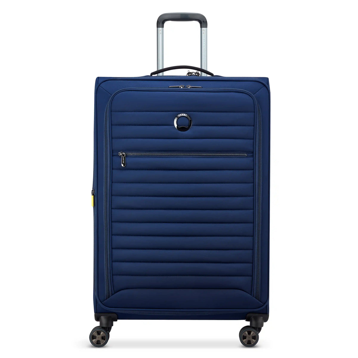 Delsey Cruise 3.0 Softside Large Expandable Spinner in Deep Sea Navy — front view # color_Deep Sea Navy