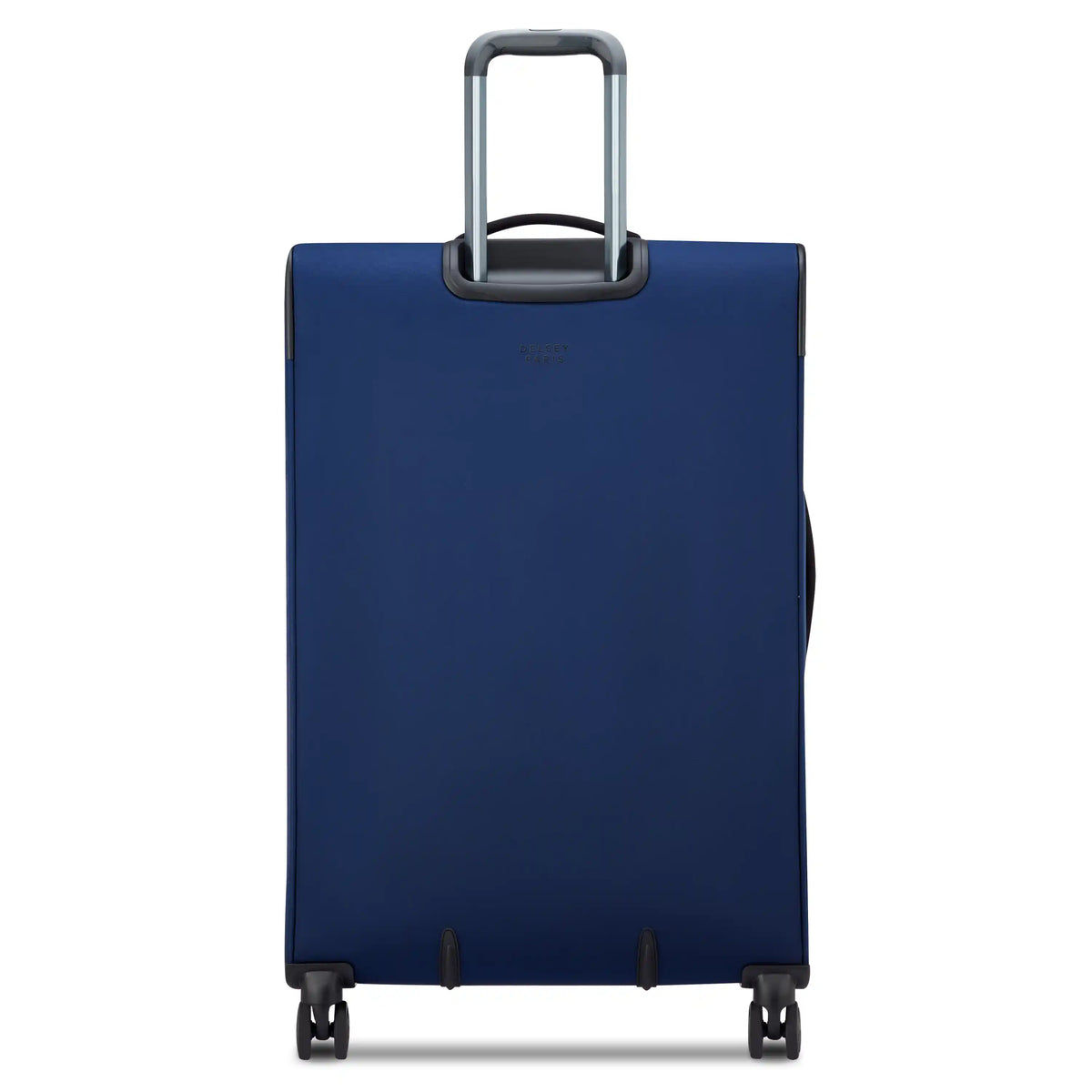 Delsey Cruise 3.0 Softside Large Expandable Spinner in Deep Sea Navy — back view # color_Deep Sea Navy