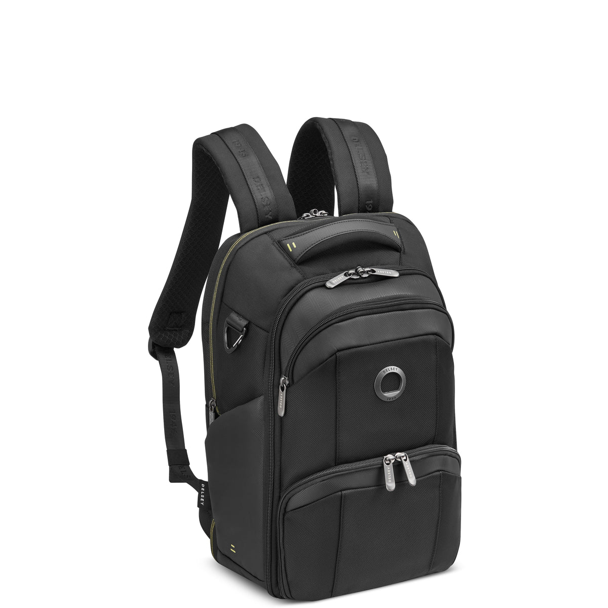 Delsey DLC Pro 15-Inch Laptop Backpack in Black — angle view 2 # color_Black