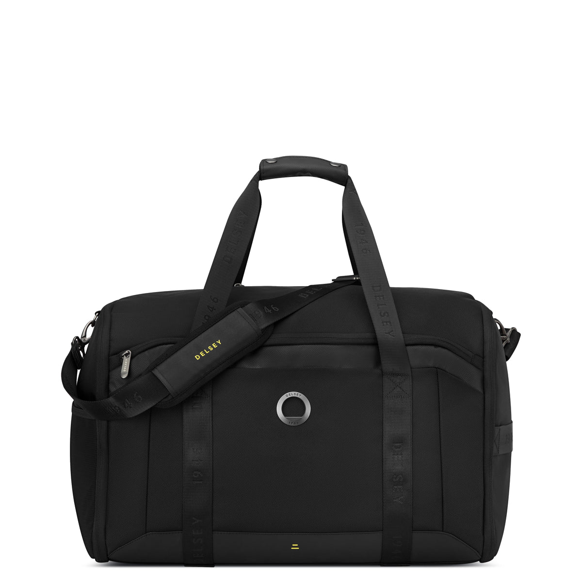 Delsey DLC Pro Garment Duffel Bag in Black — front view # color_Black