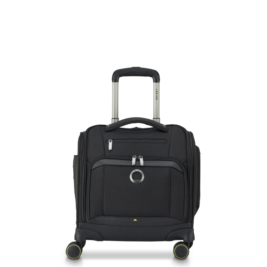 Delsey DLC Pro 4-Wheeled Underseater in Black — front view # color_Black
