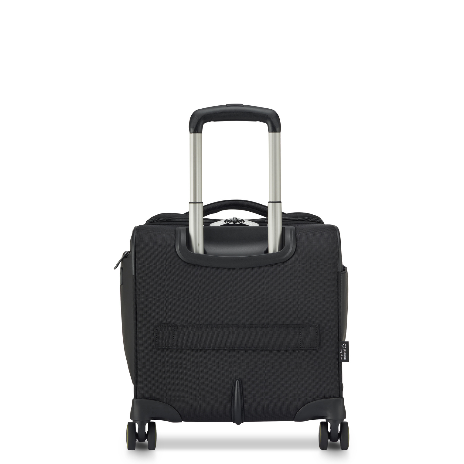 Delsey DLC Pro 4-Wheeled Underseater in Black — back view # color_Black