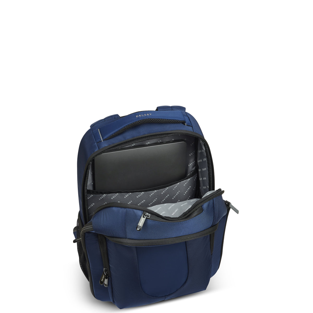Delsey DLC 2.0 15-Inch Laptop Backpack in Navy — interior view 2