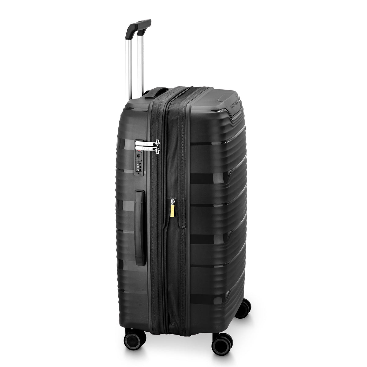 Delsey Dune Medium Expandable Spinner in Black — side view