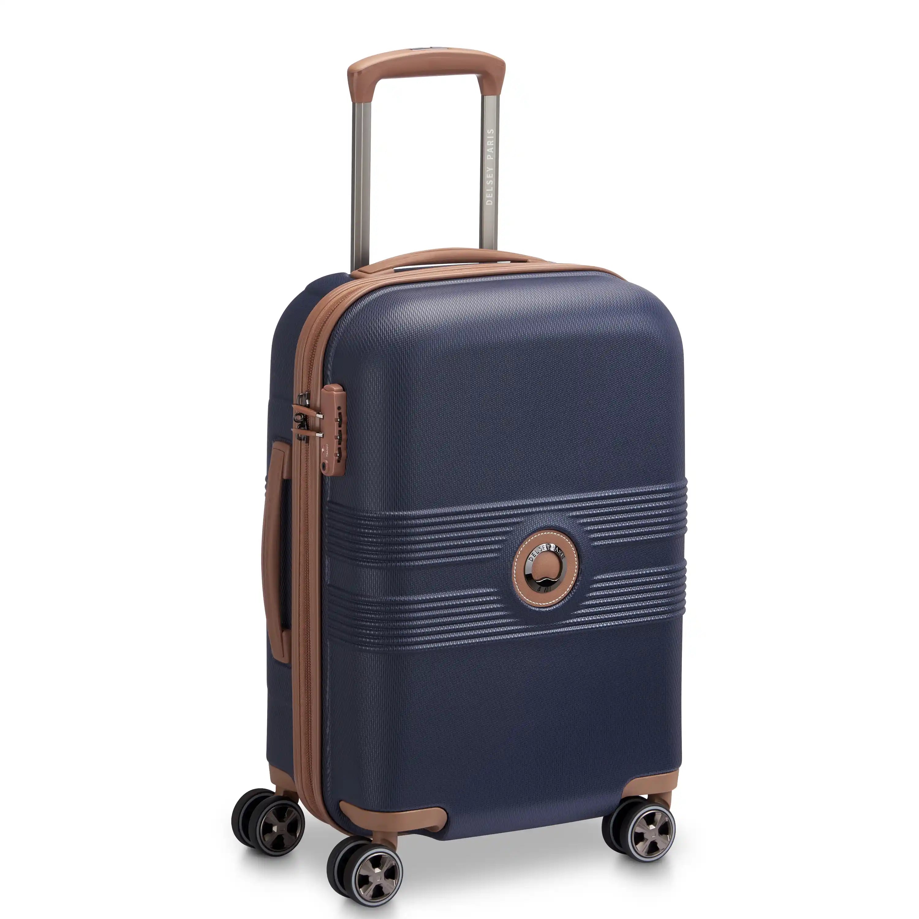 Delsey Flanerie SE Carry-On Spinner in Navy — front view # color_Navy
