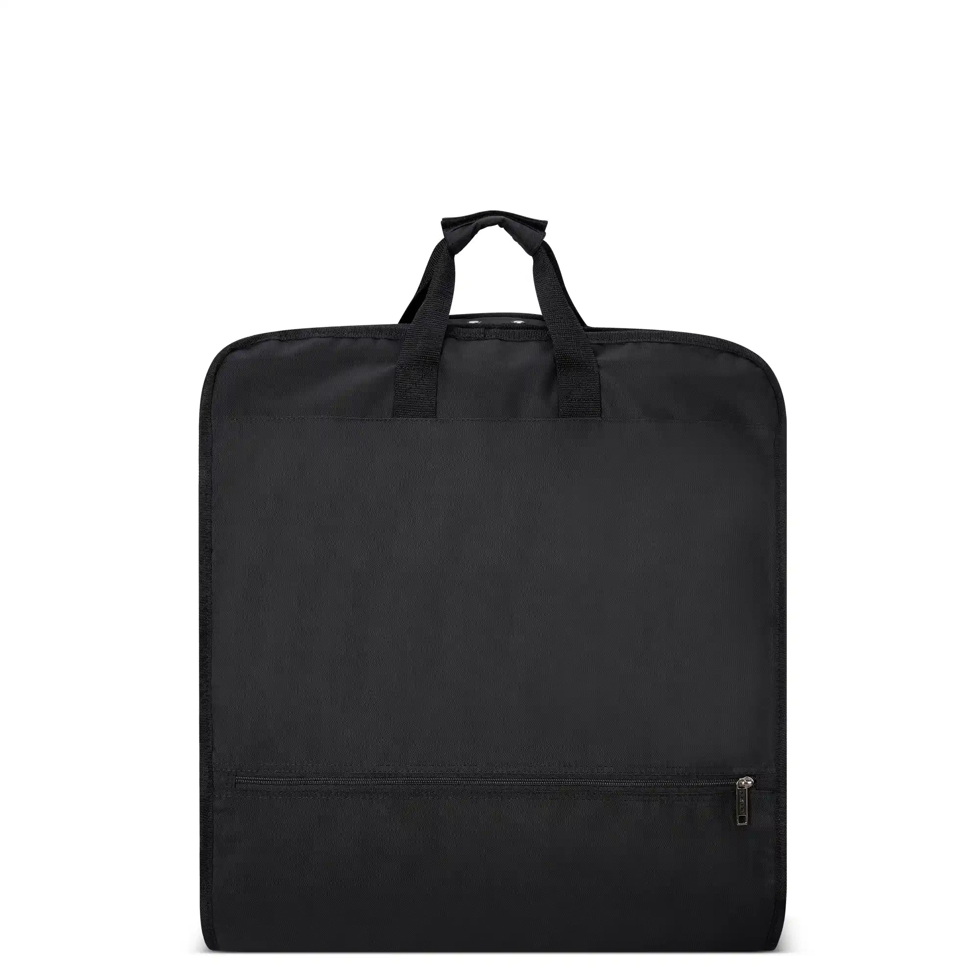 Delsey Helium DLX Carry-On Dress Garment Bag in Black — back view