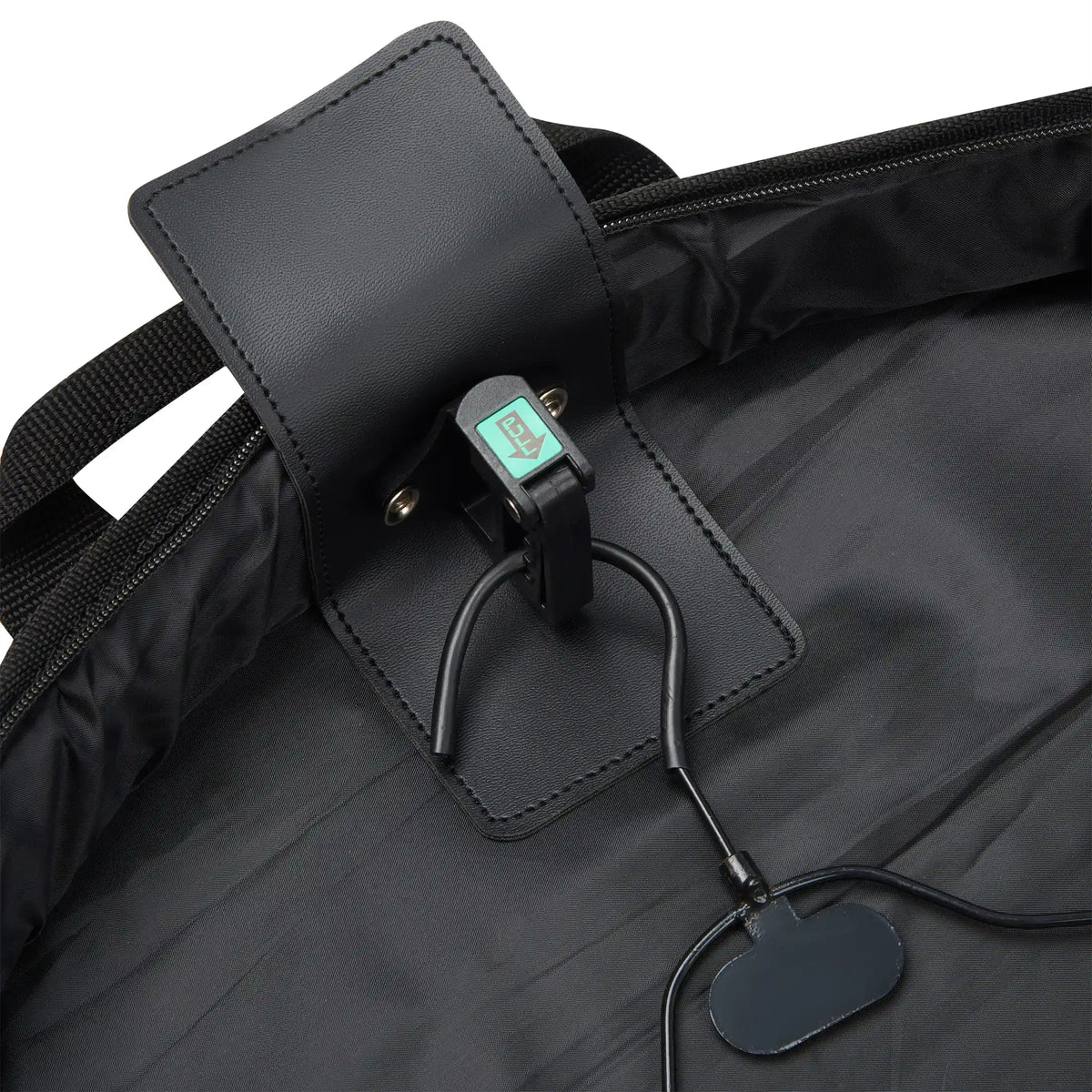 Delsey Helium DLX Carry-On Dress Garment Bag in Black — detail view
