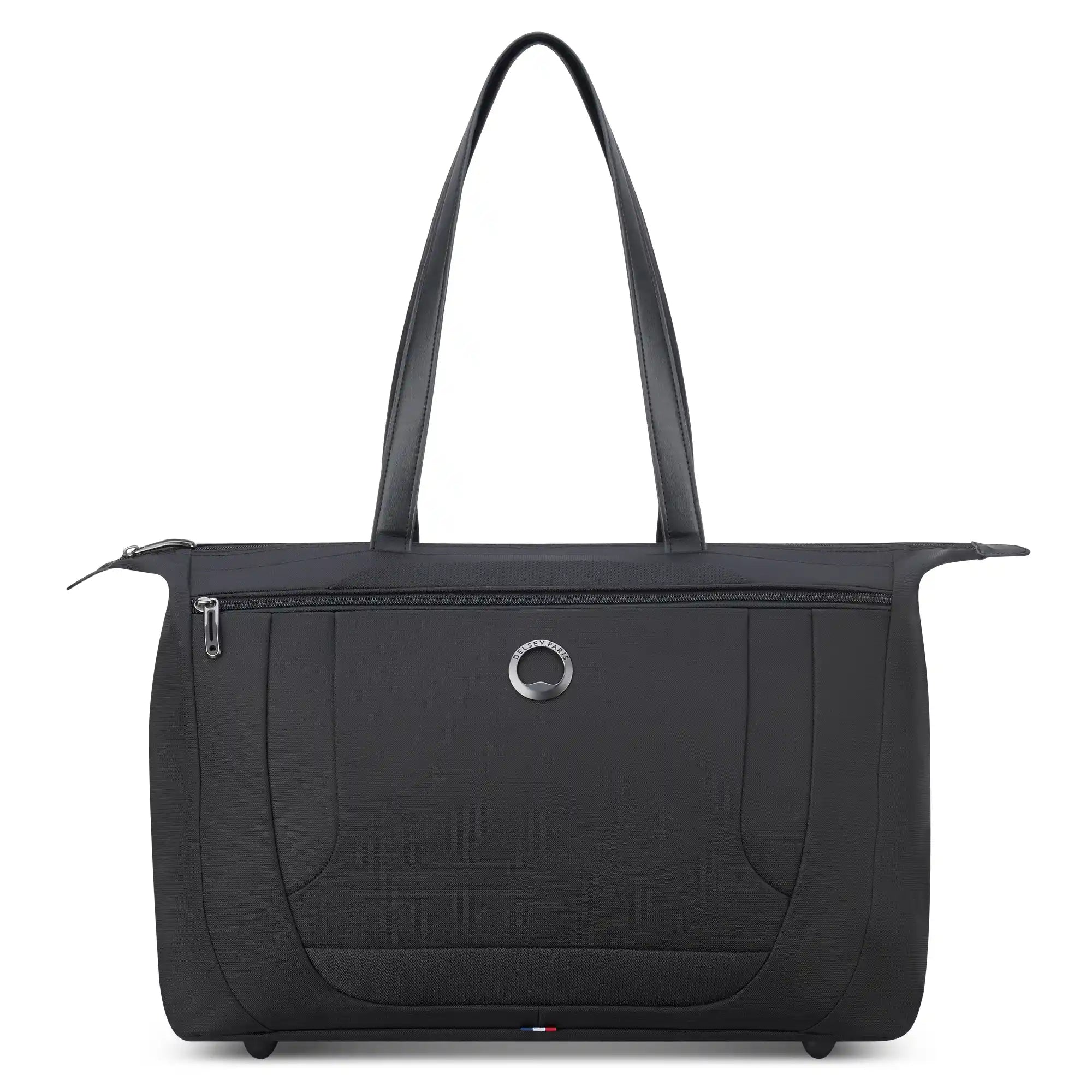 Delsey Helium DLX Weekender in Black — front view # color_Black