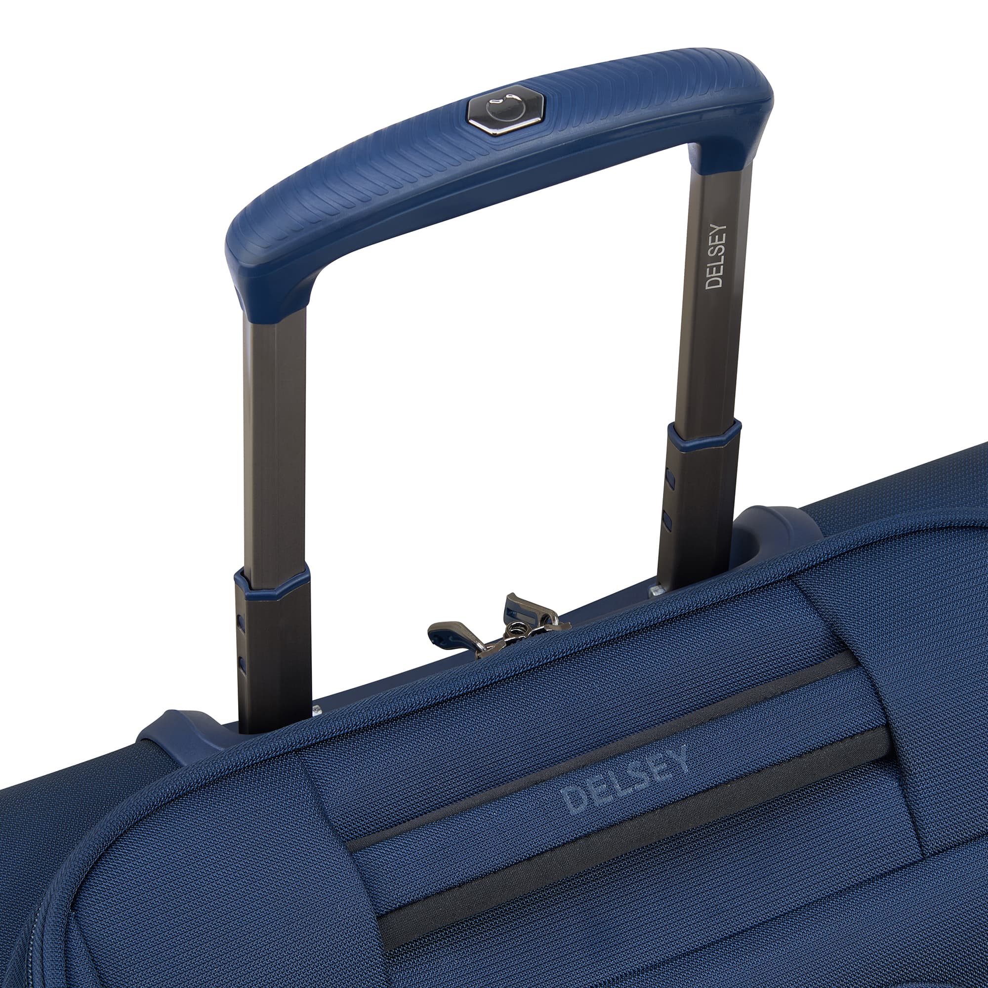 Delsey Helium DLX Wheeled Underseater in Navy — detail view # color_Navy