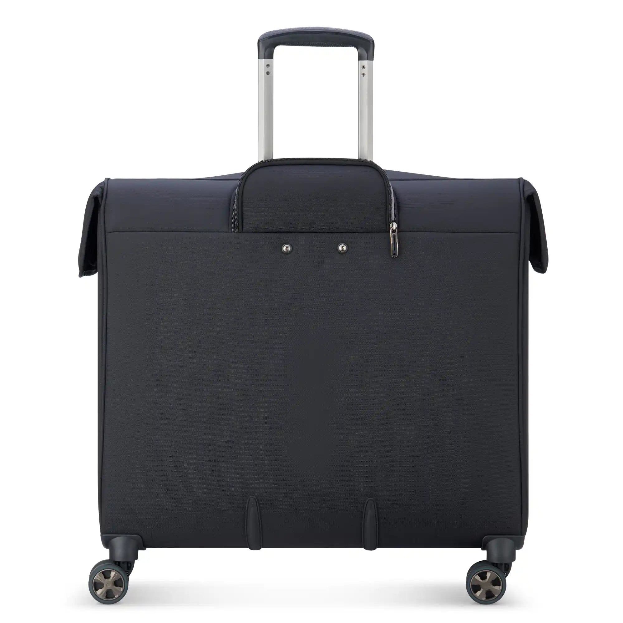 Delsey Helium DLX Large Rolling Garment Bag in Black — back view # color_Black