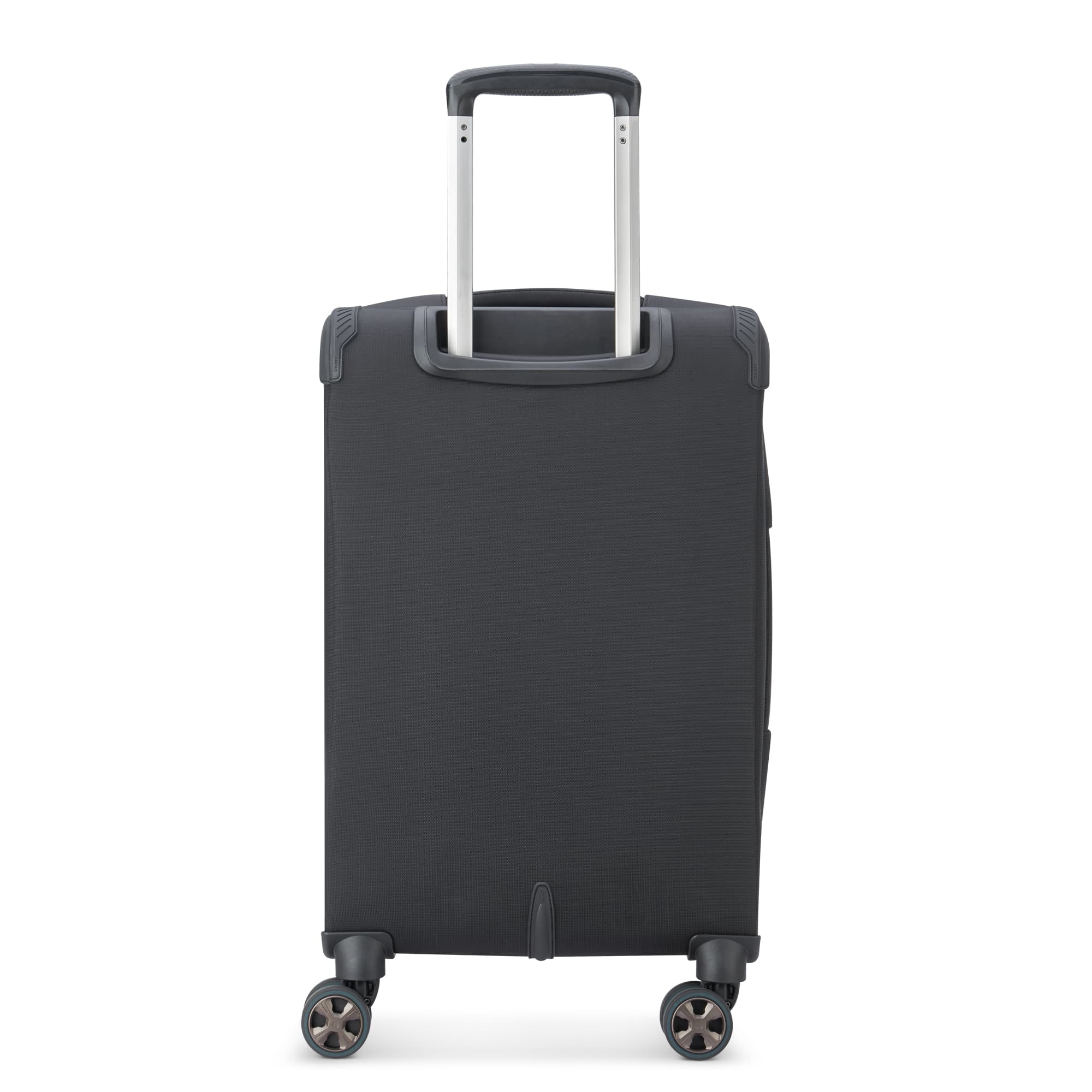 Delsey Helium DLX Carry-On Plus Expandable Spinner in Black — back view # color_Black