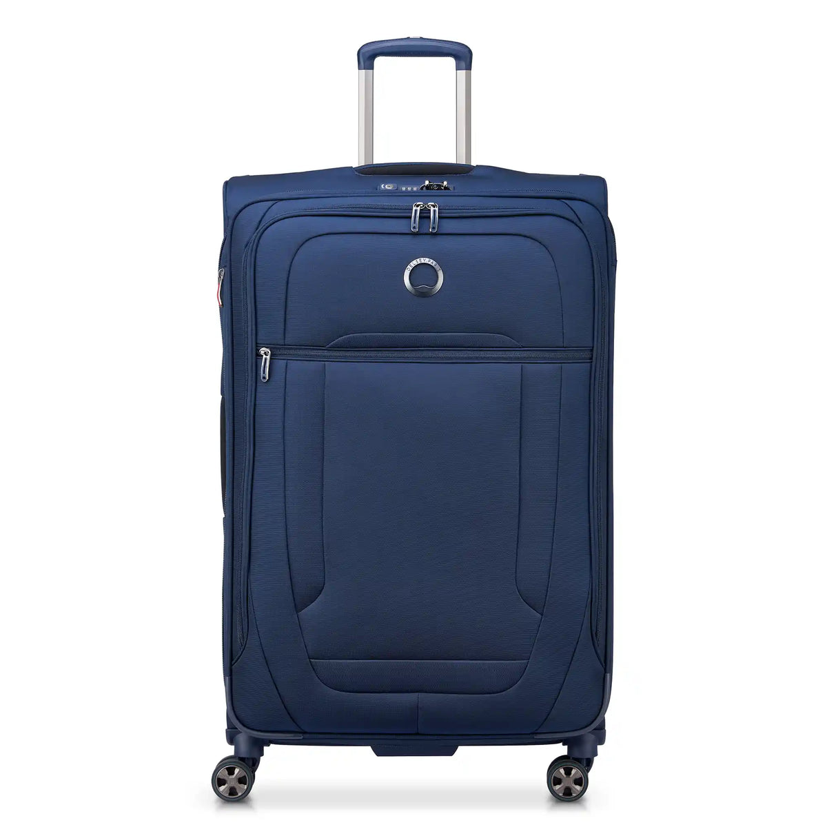 Delsey Helium DLX Large Expandable Spinner in Navy — front view # color_Navy