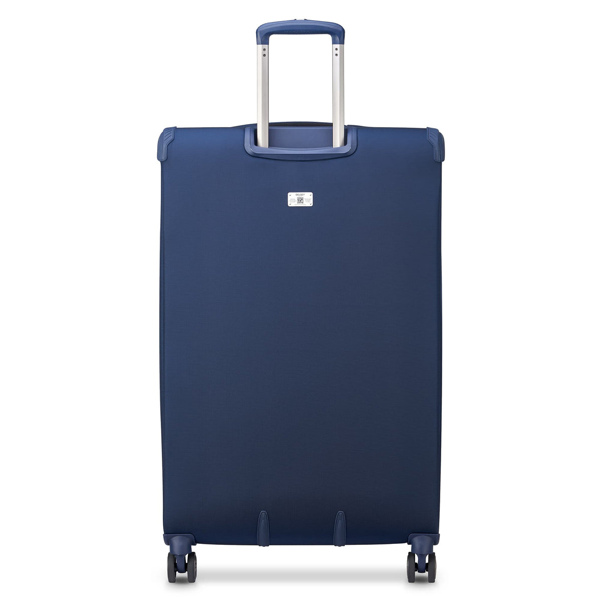 Delsey Helium DLX Large Expandable Spinner in Navy — back view # color_Navy