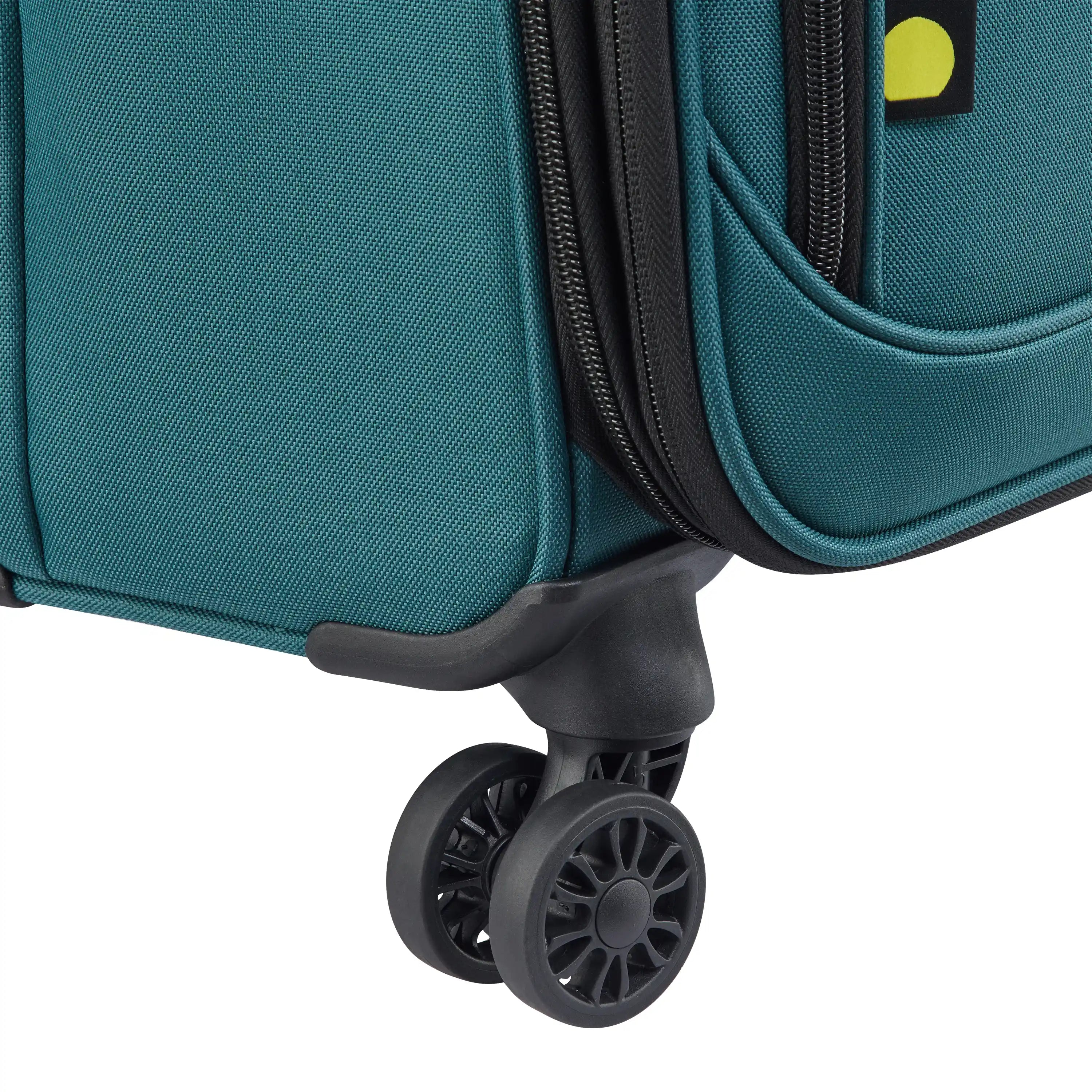 Delsey Sky Max 3.0 Carry-On Plus Expandable Softside Luggage in Teal Blue — detail view 4 # color_Teal Blue