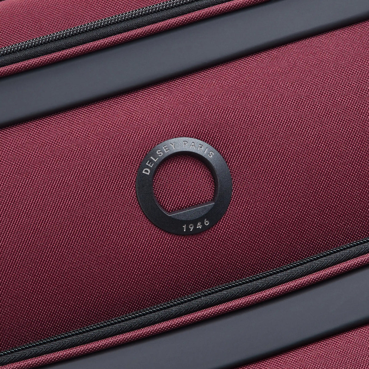 Delsey Sky Max 3.0 Medium Check-In Expandable Spinner in Burgundy — detail view # color_Burgundy