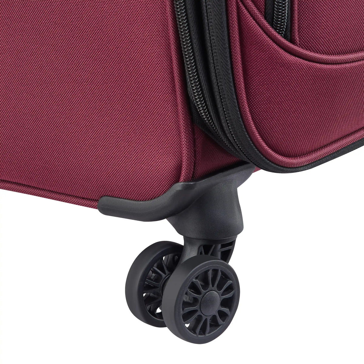 Delsey Sky Max 3.0 Medium Check-In Expandable Spinner in Burgundy — detail view 4 # color_Burgundy