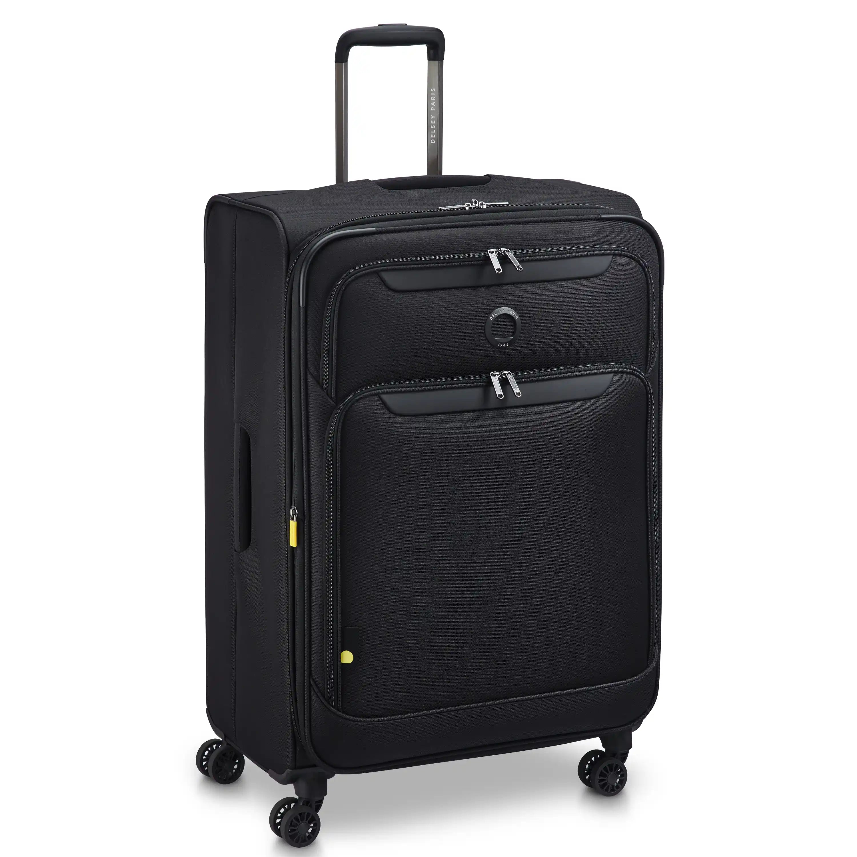 Delsey Sky Max 3.0 Large Check-In Expandable Spinner in Black — angle view 2 # color_Black