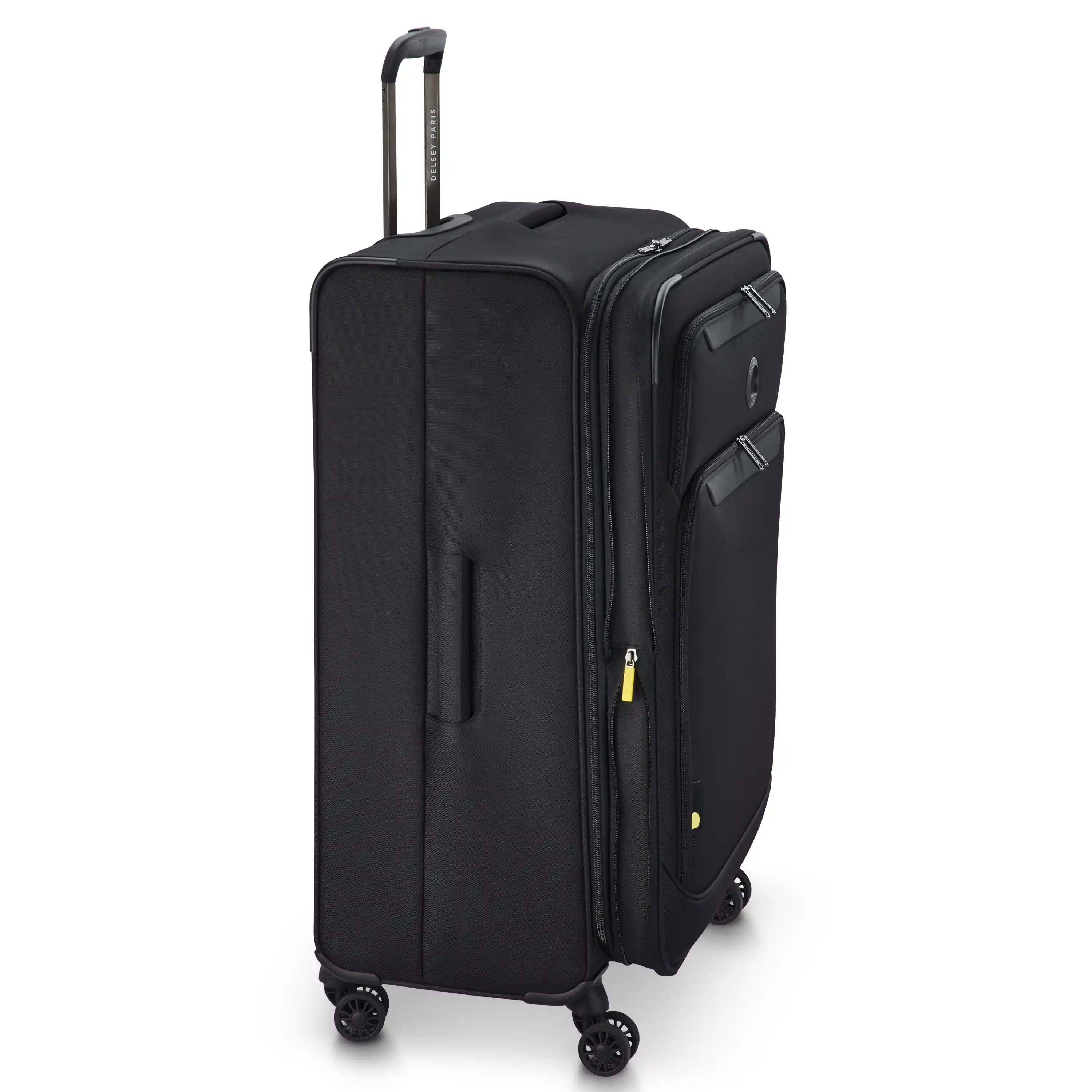 Delsey Sky Max 3.0 Large Check-In Expandable Spinner in Black — angle view 3 # color_Black