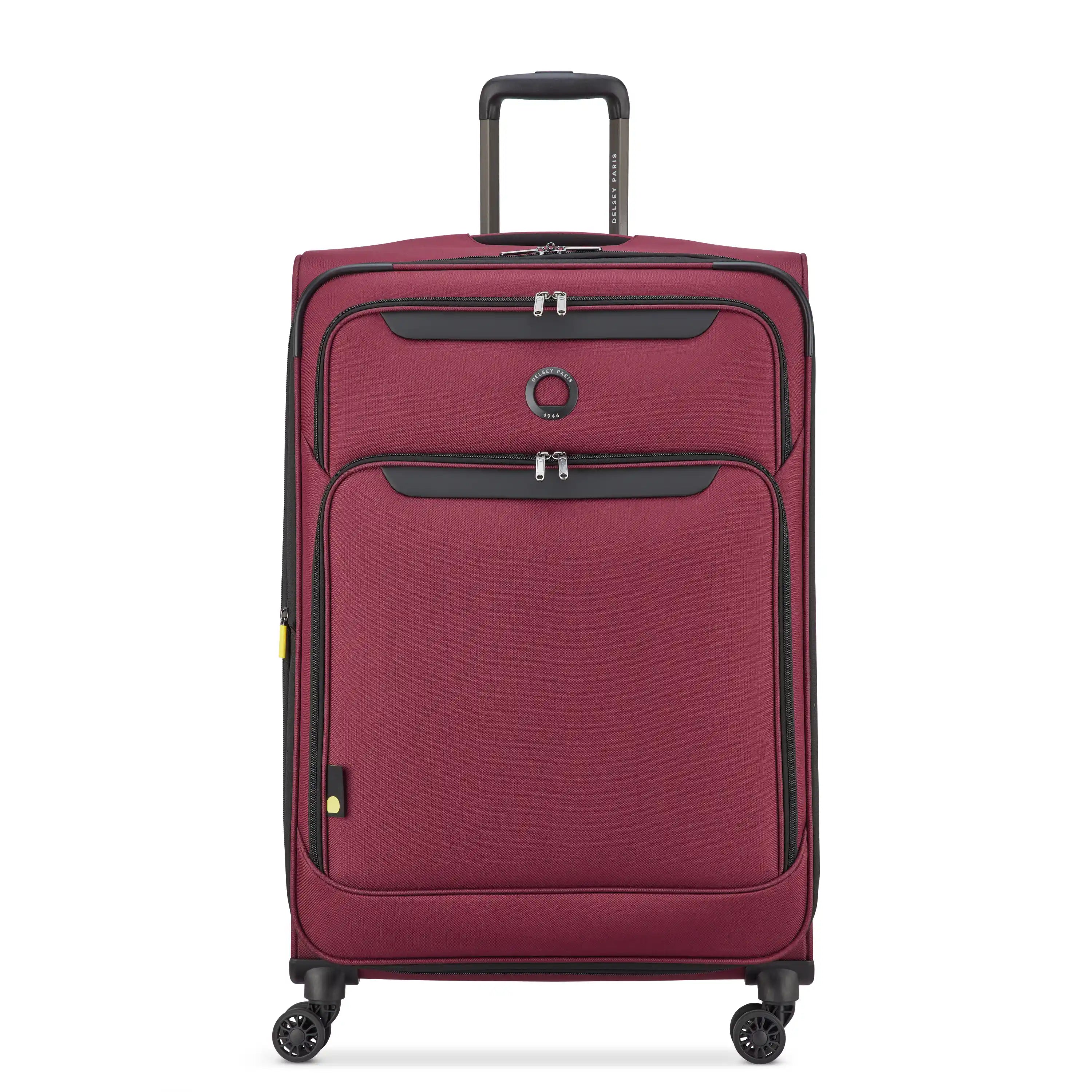 Delsey Sky Max 3.0 Large Check-In Expandable Spinner in Burgundy — front view # color_Burgundy