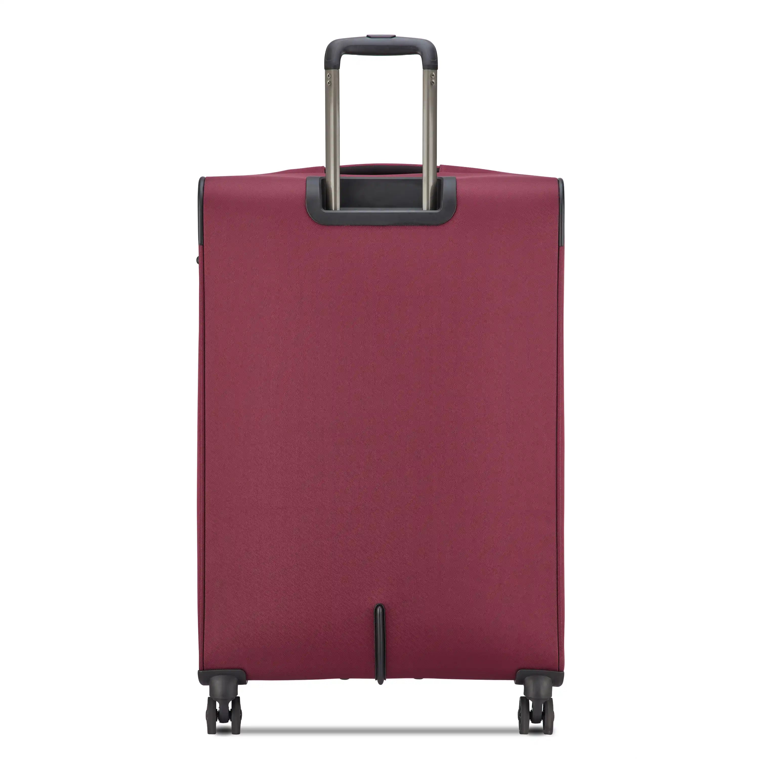 Delsey Sky Max 3.0 Large Check-In Expandable Spinner in Burgundy — back view # color_Burgundy