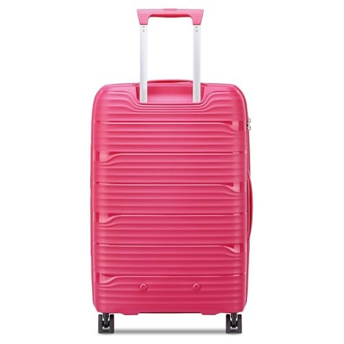 Delsey Dune Medium Expandable Spinner in Magenta — back view
