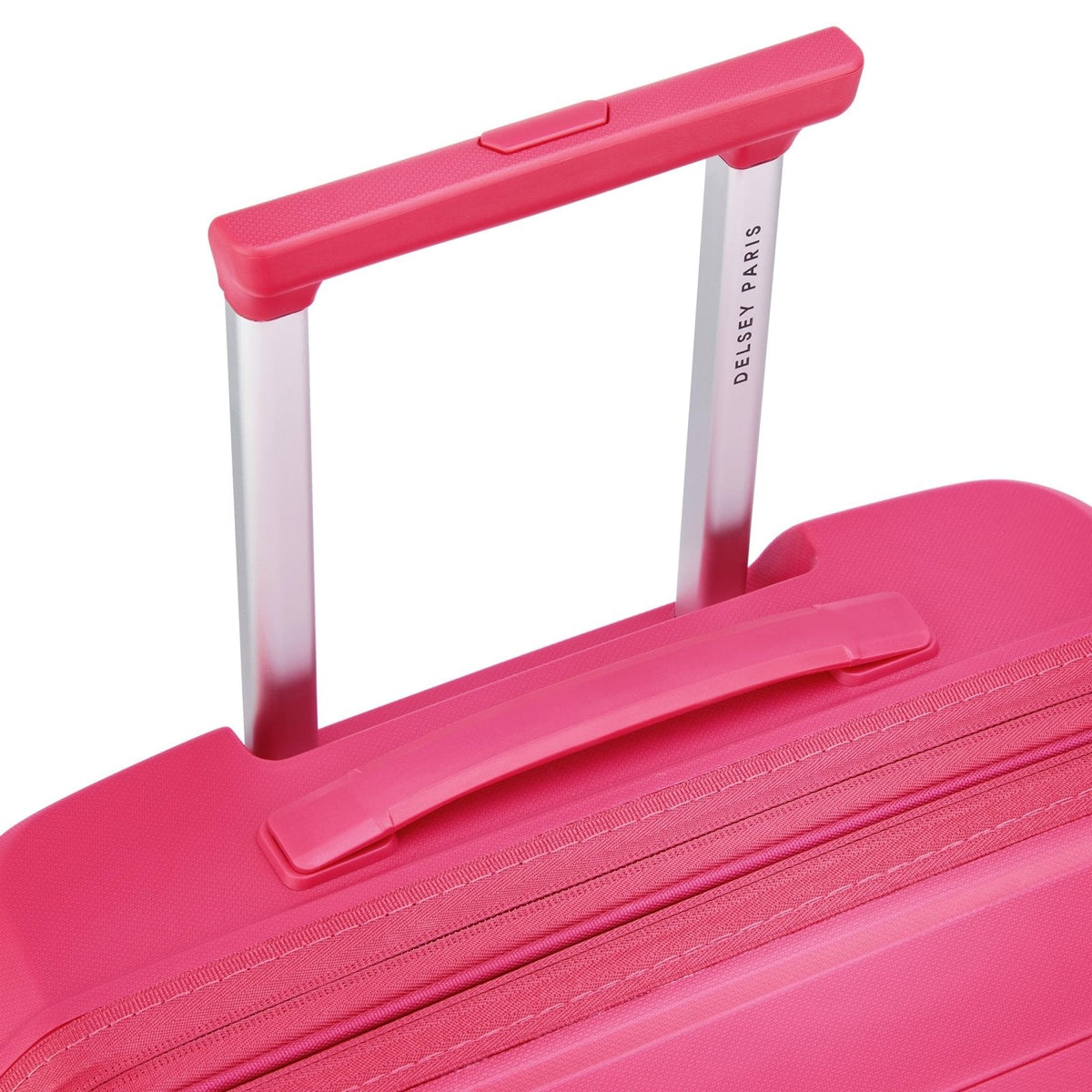 Delsey Dune Medium Expandable Spinner in Magenta — detail view