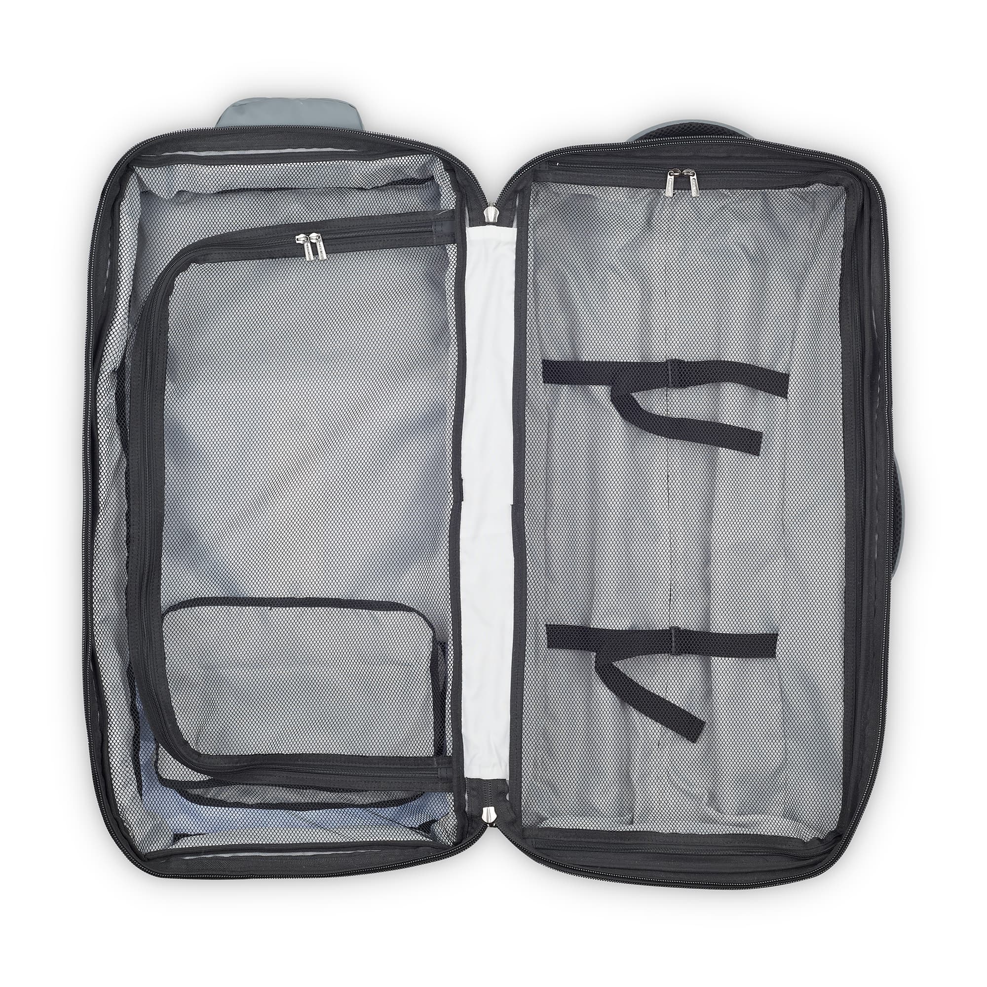 Delsey Raspail Large Wheeled Duffel in Camouflage — interior view # color_Camouflage