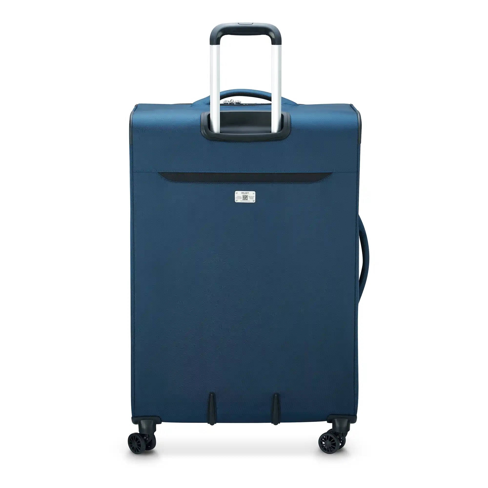 Delsey Sky Max 2.0 Large Expandable Spinner in Blue — back view # color_Blue