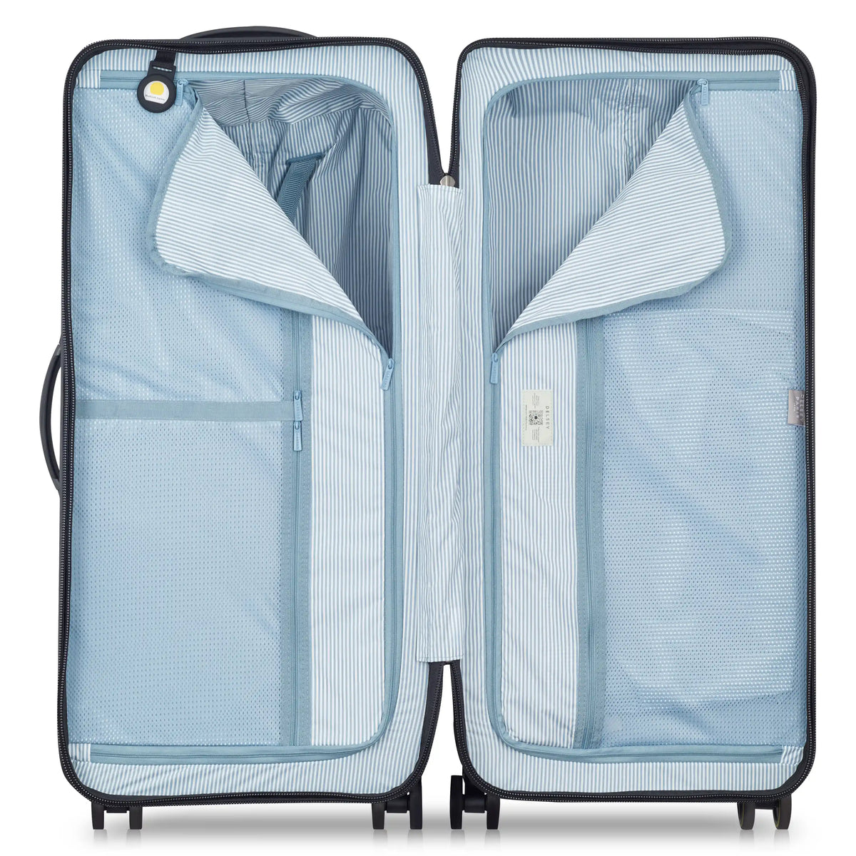 Delsey Turenne 2.0 Large Trunk Spinner in Green — interior view # color_Green